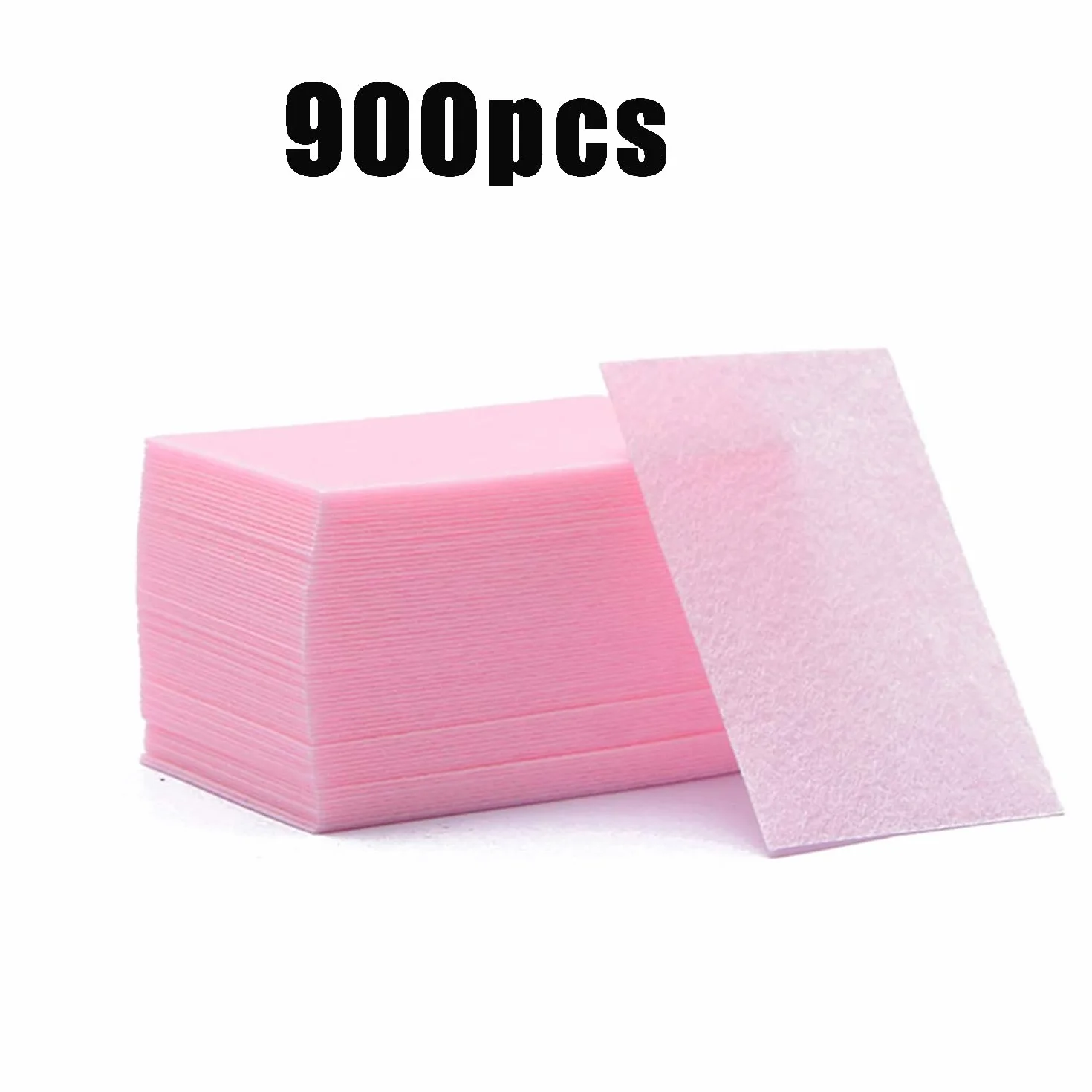 900 Pezzi Pad Unghie Senza Pelucchi, Tampone Salviette in Cotone per Unghie, Salviette per la Pulizia Senza Pelucchi per Unghie per Rimuovere Smalto e Gel(Rosa)