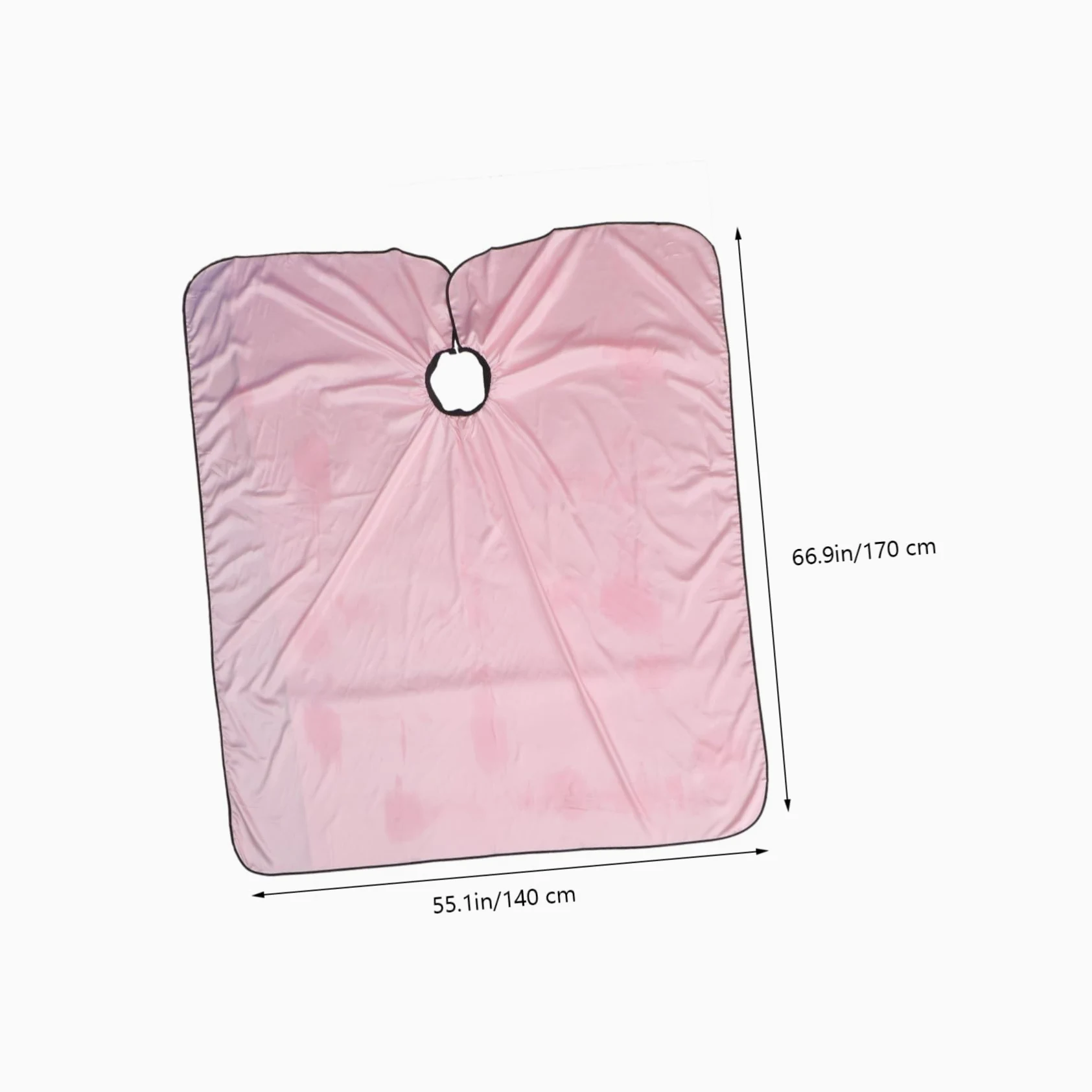 Mantellina Facile da Pulire in Tessuto Sintetico per Taglio Capelli e Protegge L'abbigliamento Rosa per Parrucchieri e Clienti in Salone