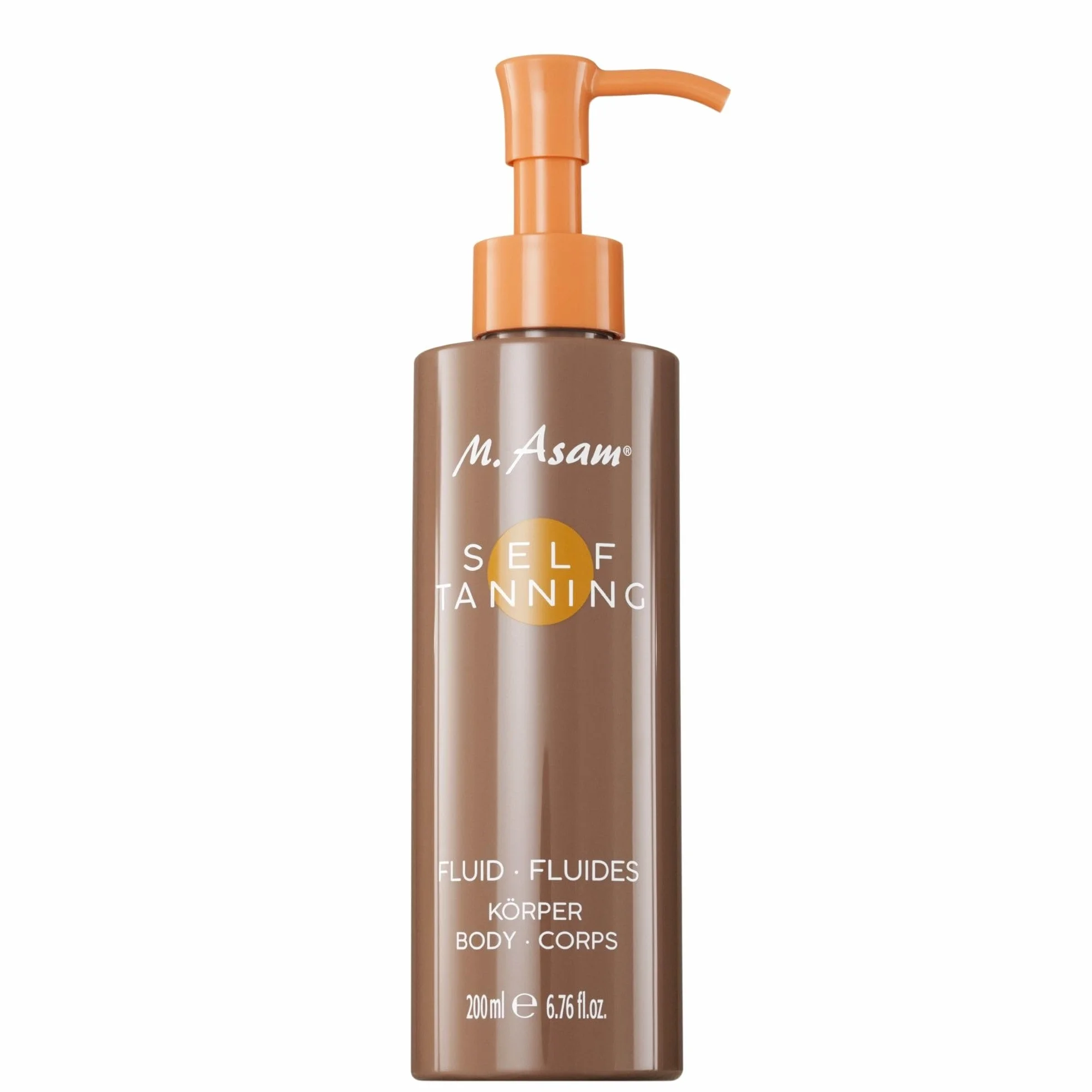 M. Asam M. Asam SUN Self Tanning Fluid (200 ml) - Autoabbronzante per il corpo con effetto immediato e a lungo termine, abbronzatura naturale e duratura, ingredienti idratanti