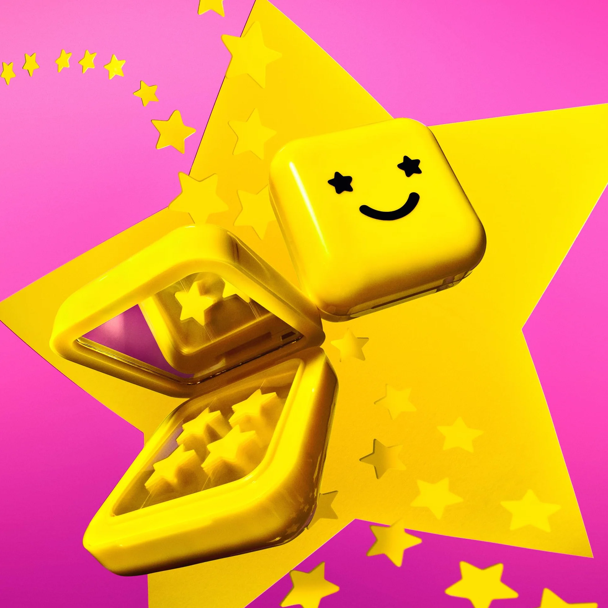 Starface Hydro-Stars Big Yellow, Cerotti per brufoli idrocolloidali, assorbono i fluidi e riducono l’infiammazione, a forma di simpatica stella, vegani e non testati sugli animali (32 pezzi)