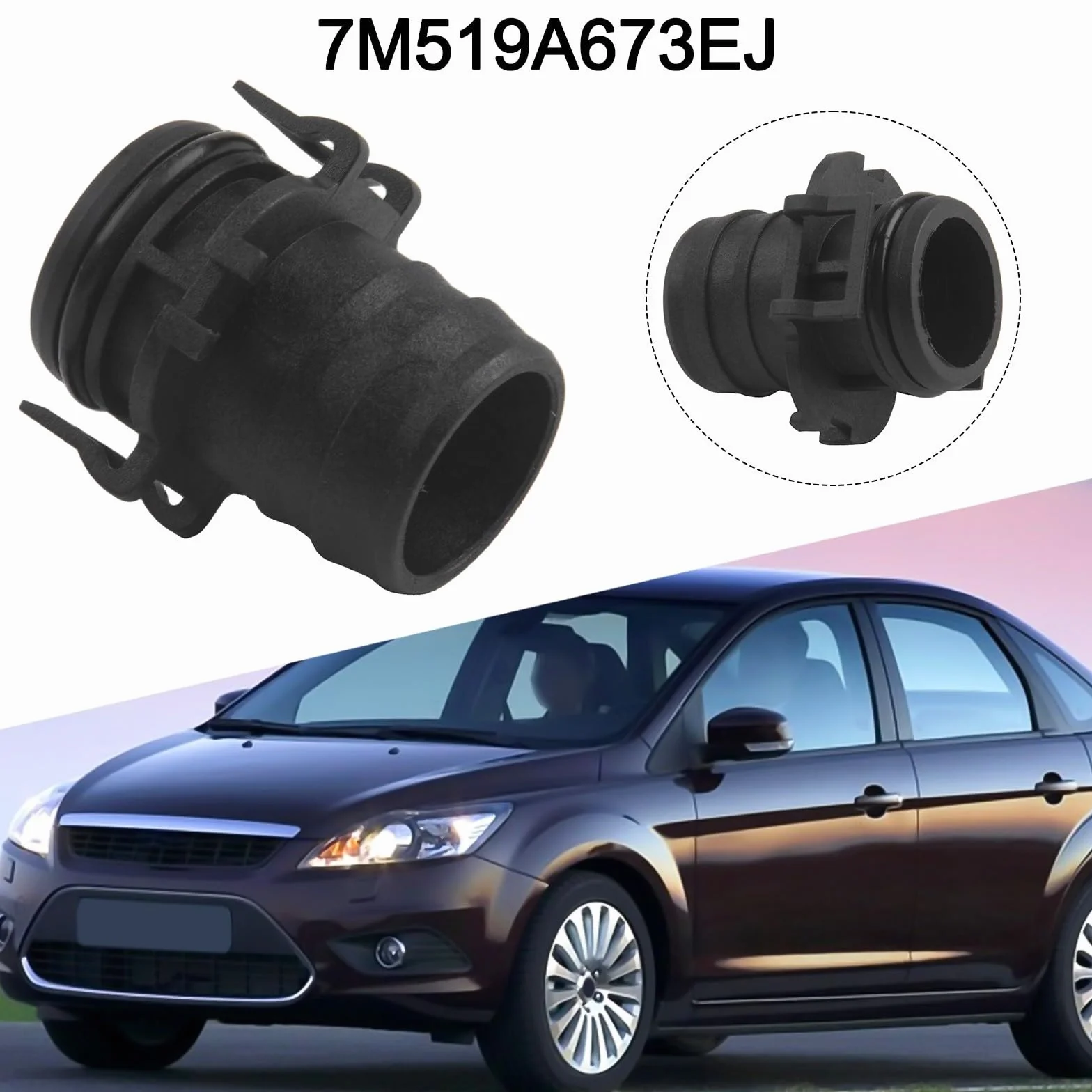 Tubo di flusso del filtro dell'aria in plastica per Focus 1.6 TDCi 2003-2012 e C-Max 2003-2007