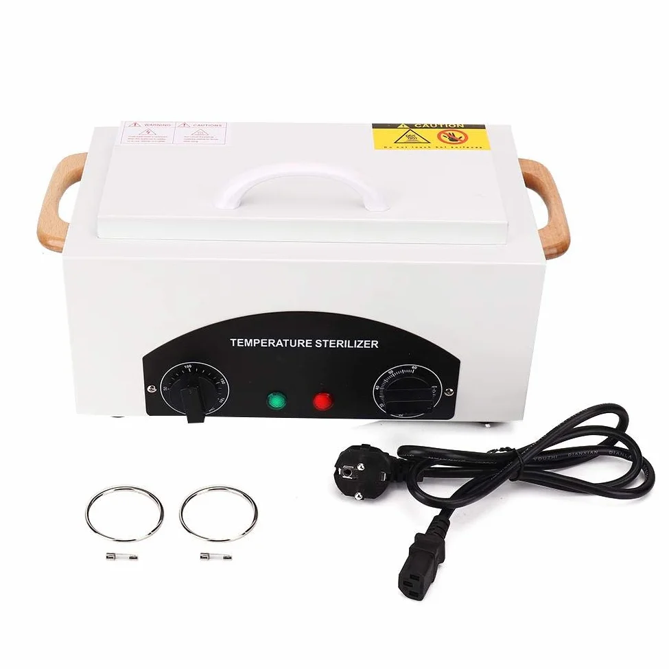 Strumento sterilizzatore, nail art strumento sterilizzatore per manicure ad alta temperatura per salone bellezza parrucchiere studio casa Pulitore a ultrasuoni Vaschetta Professionale Pulizia Protesi