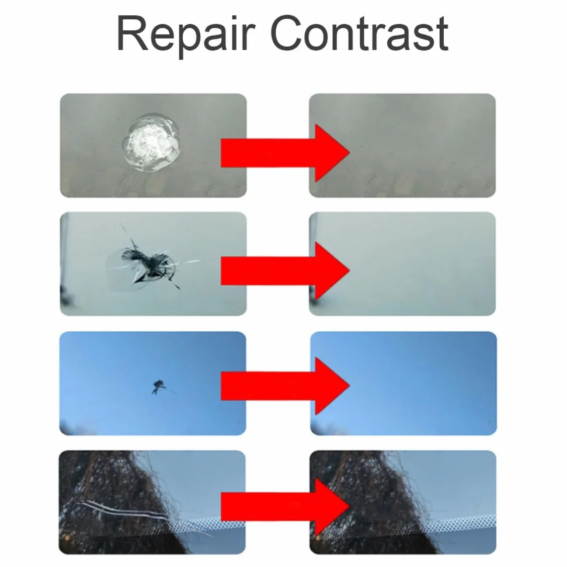 Colla per riparazione del parabrezza auto 3 ml Strumento correttore vetro