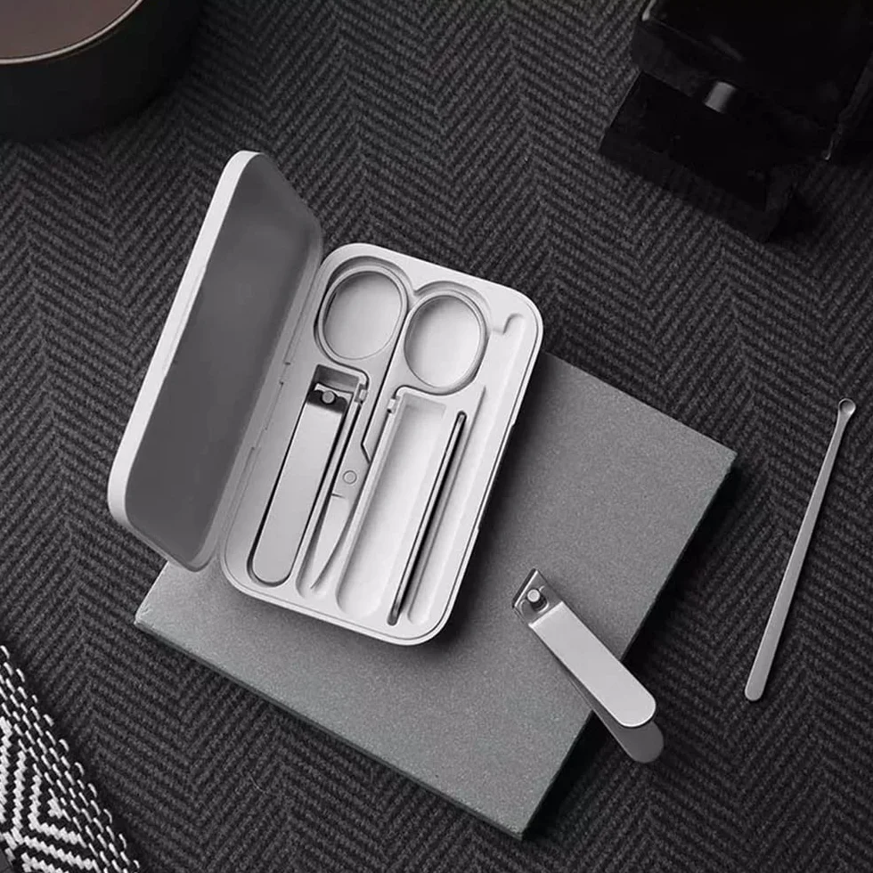 Xiaomi Mijia Zestaw do paznokci z zestawem narzędzi, obcinacz do paznokci ze stali nierdzewnej, magnetyczny, pilnik do paznokci