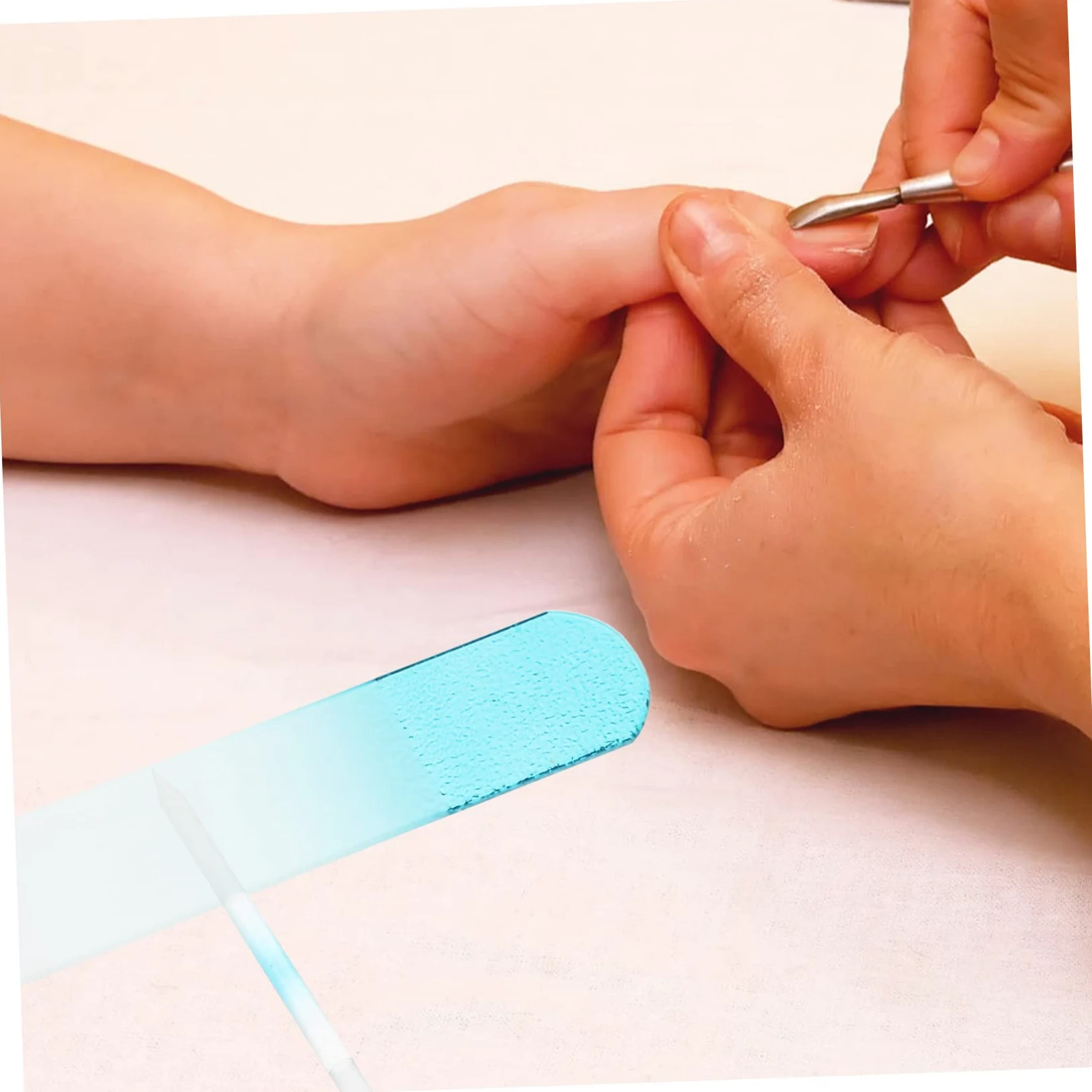Set Di 3 Lime Per Unghie in Lime Per Unghie A Doppia Faccia Per Unghie Spesse Strumento Per Manicure Riutilizzabile Per Donne E Ragazze 2 Pezzi * 3