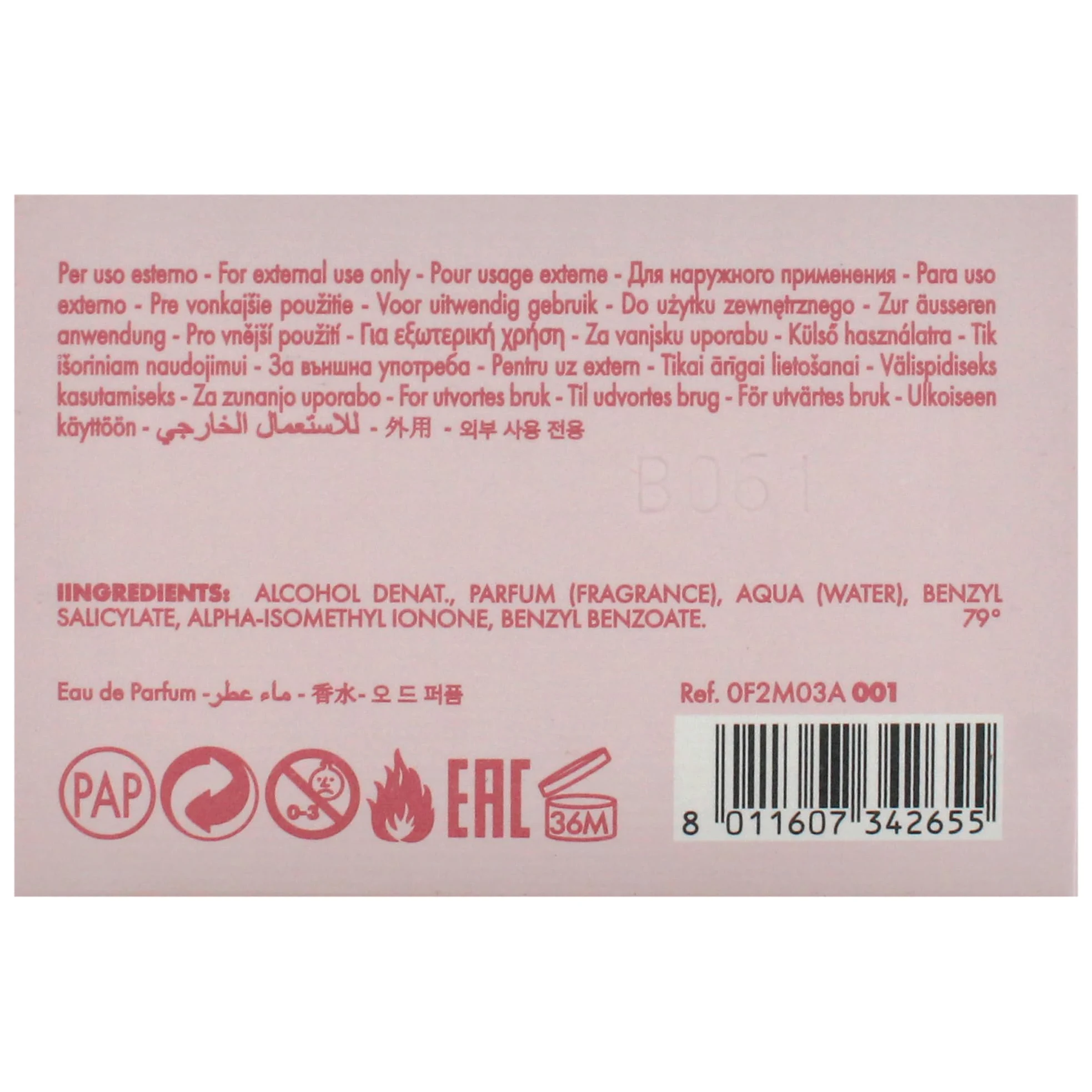 PUPA VAMP Eau De Parfum PINK 100 ML
