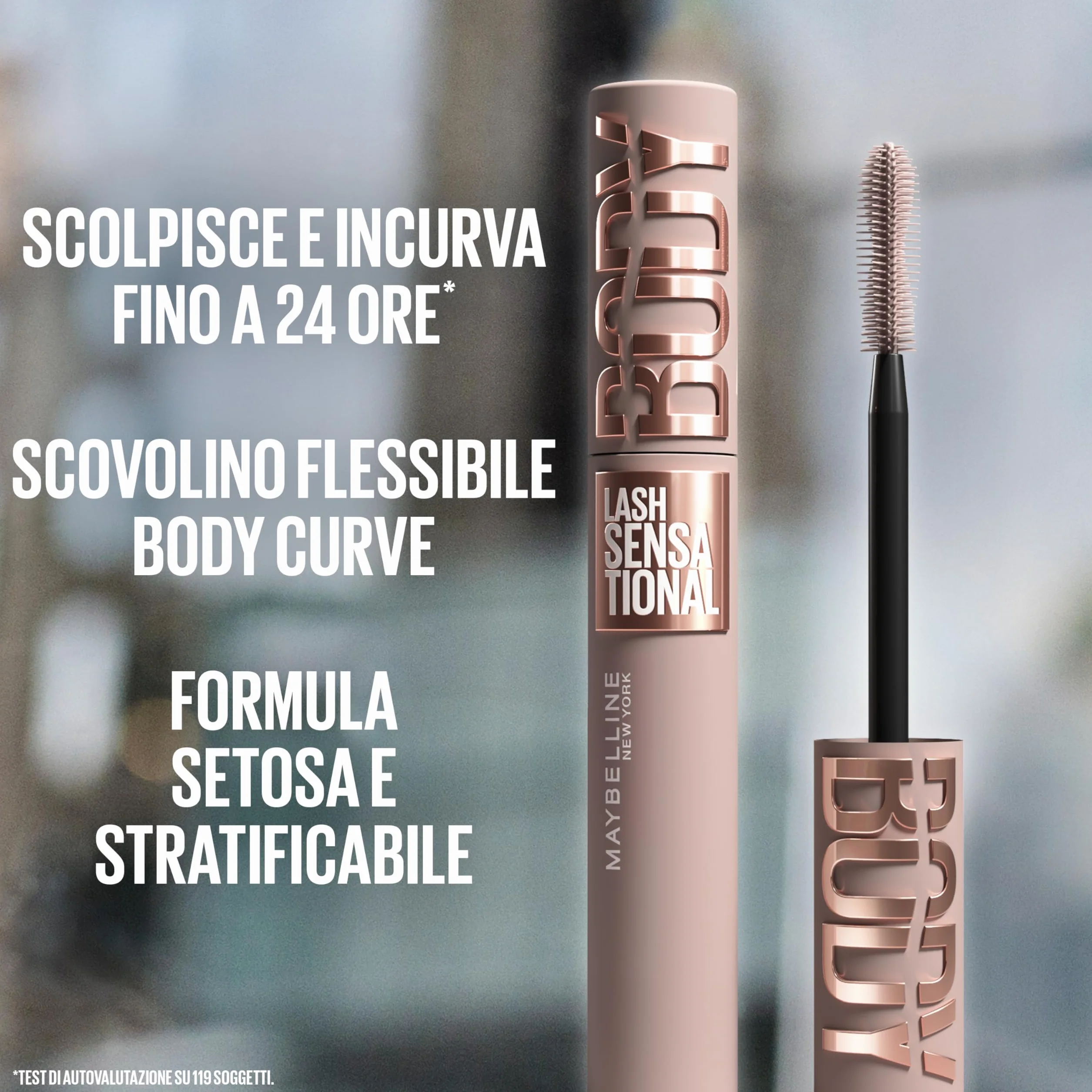 Maybelline New York Lash Sensational Mascara Volumizzante Black 9,75ml Occhi Sensibili