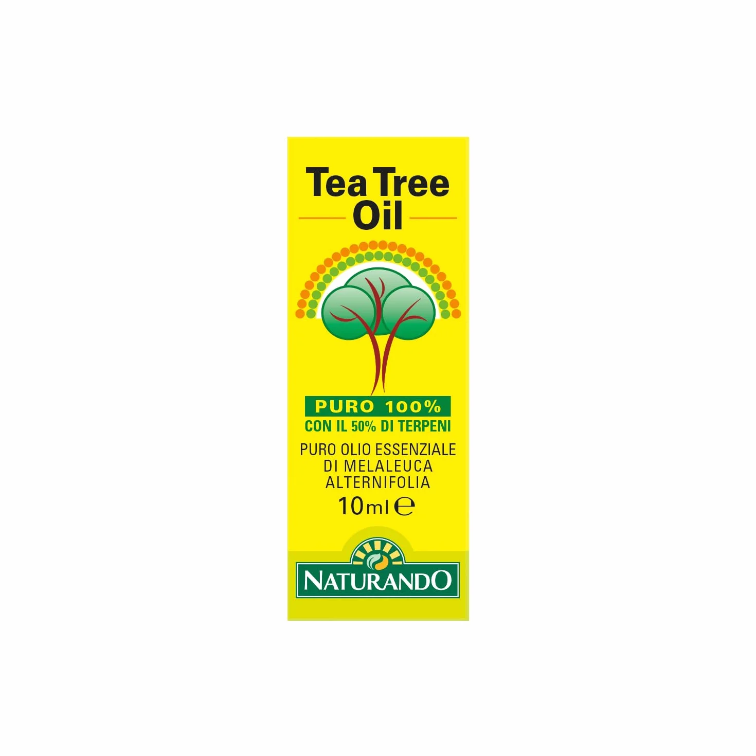 Naturando Tea Tree Oil 10 ml Puro Olio 100% di Melaleuca Alternifolia