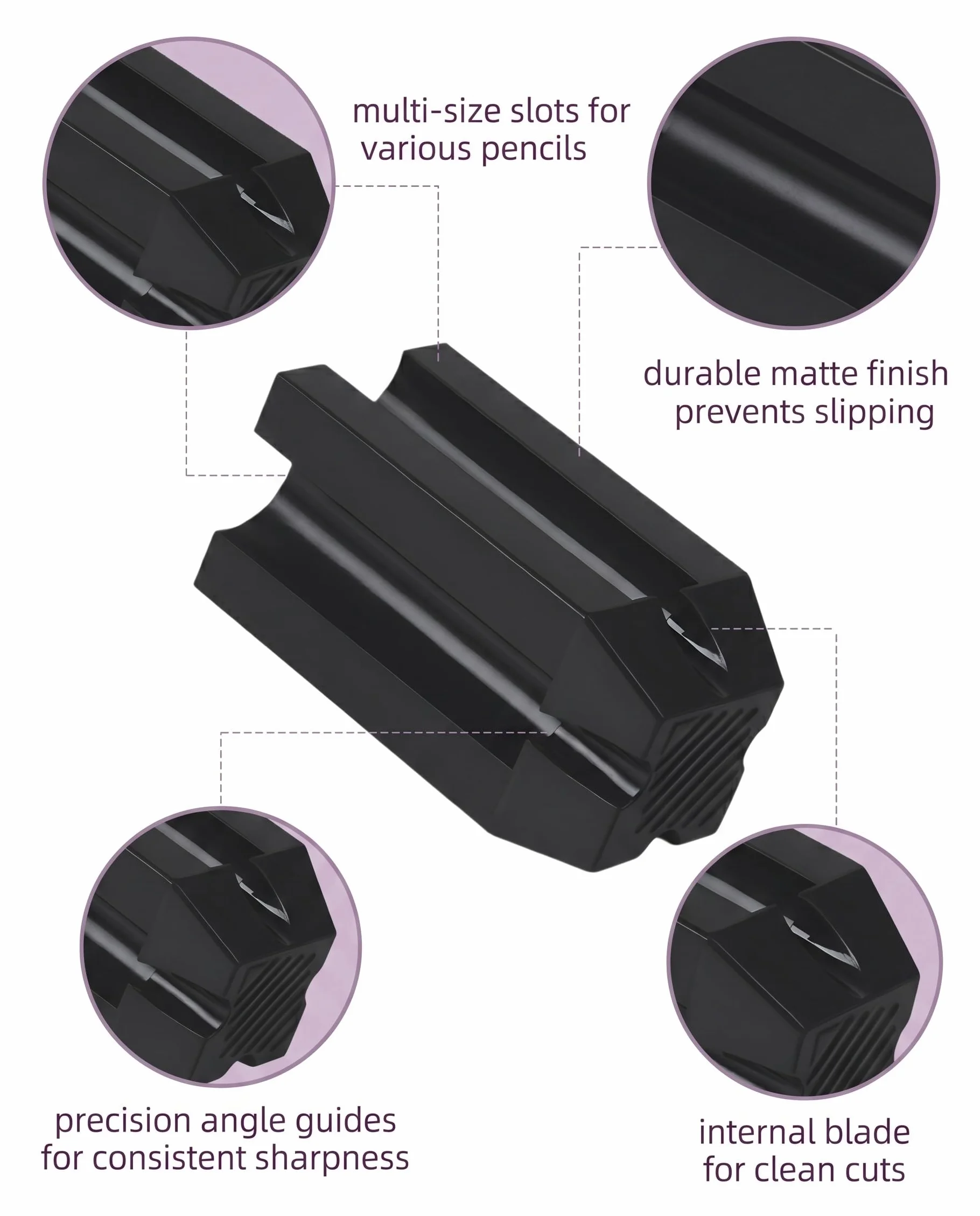 Temperino Universale 1 Pezzo per Trucco, Temperamatite Cosmetico per Matite Occhi Sopracciglia Labbra Eyeliner