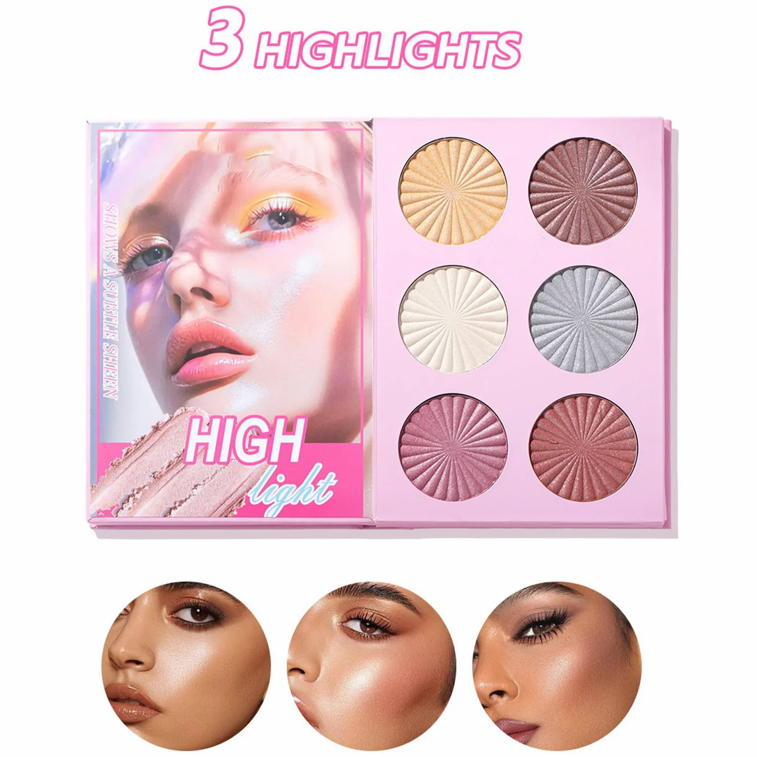 Palette Trucco Ombretti Contorno Impermeabile | Palette Viso Completo per Donna Ideale per Uso Quotidiano Viaggio Appuntamenti Matrimonio Occhi e Zigomi Donne Ragazze