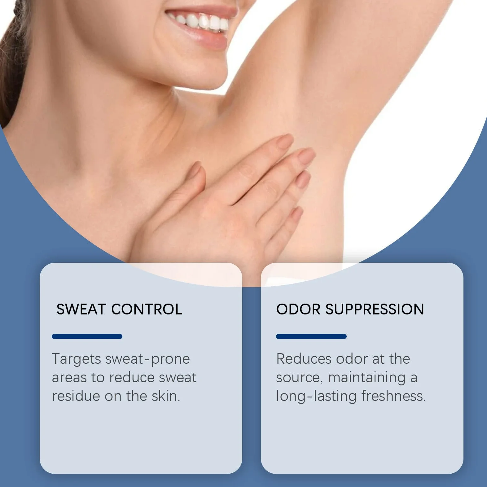 Deodorante roll-on antitraspirante al profumo di menta fresca, protezione 12 ore, non macchia, ipoallergenico per pelli sensibili, senza alcool e parabeni, 30 ml
