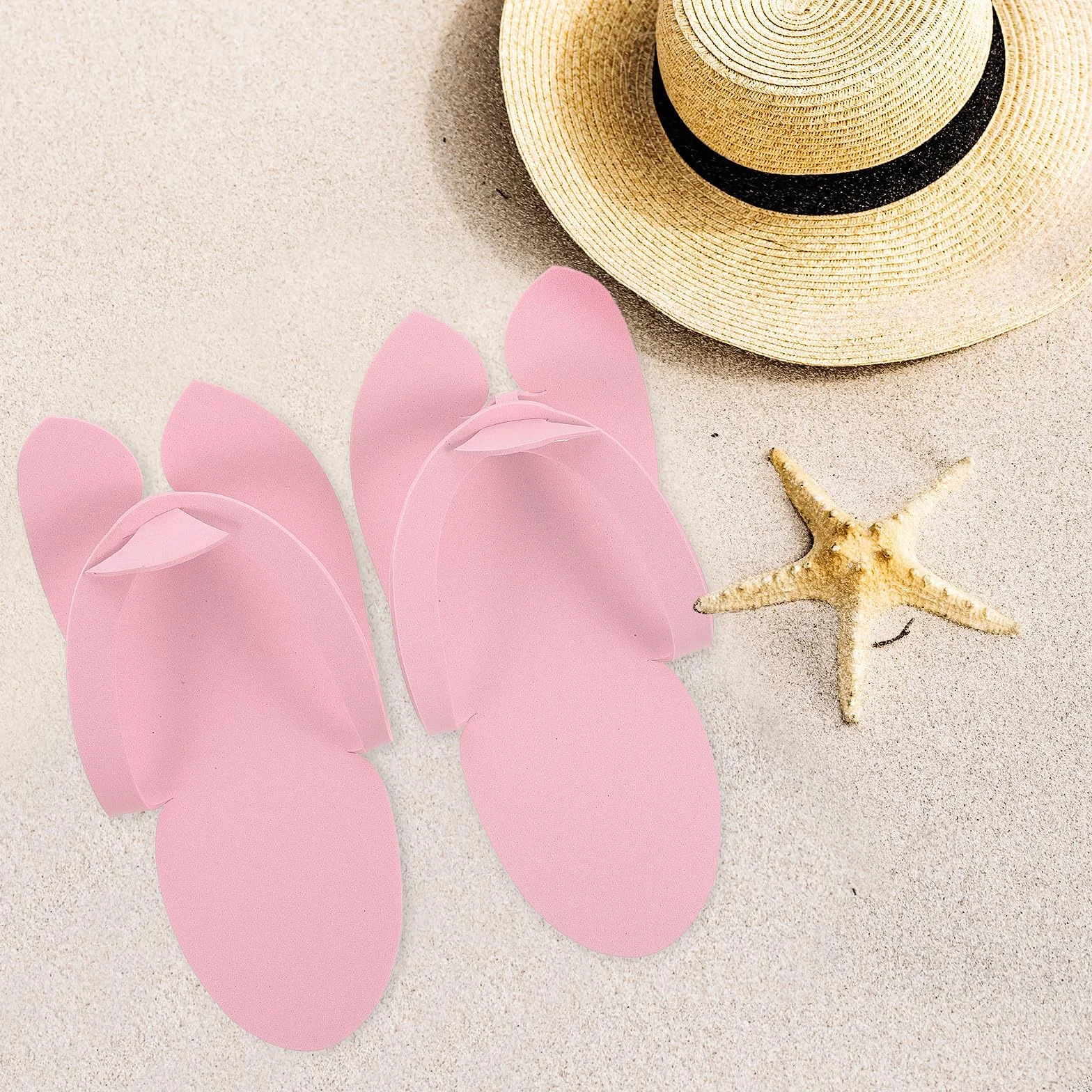 12 Paia di Ciabatte Monouso Estetica in Schiuma Eva Leggere e Pieghevoli per Pedicure in Hotel e Uso Professionale Spa Colore Casuale