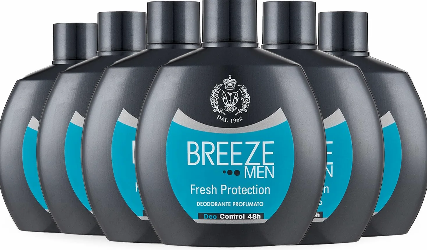 BREEZE | Deodorante Squeeze Fresh Protection, Breeze Men, 6x100 ml