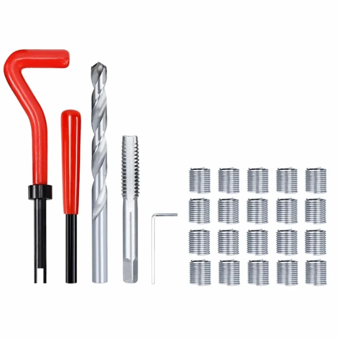 Helicoil M9x1,25mm Kit Di Riparazione Filettature Set 25 Pezzi