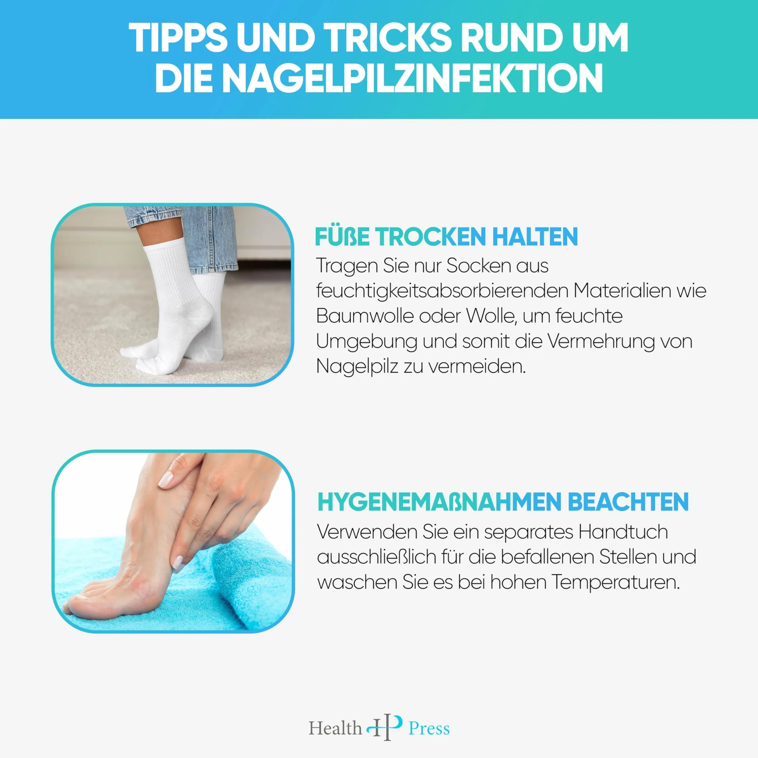 Health Press, Soluzione per Micosi delle Unghie, Liquido Antimicotico, Smalto per Piedi e Mani, Trattamento Adatto ai Diabetici, Efficace contro le Infezioni Fungine, 10 ml