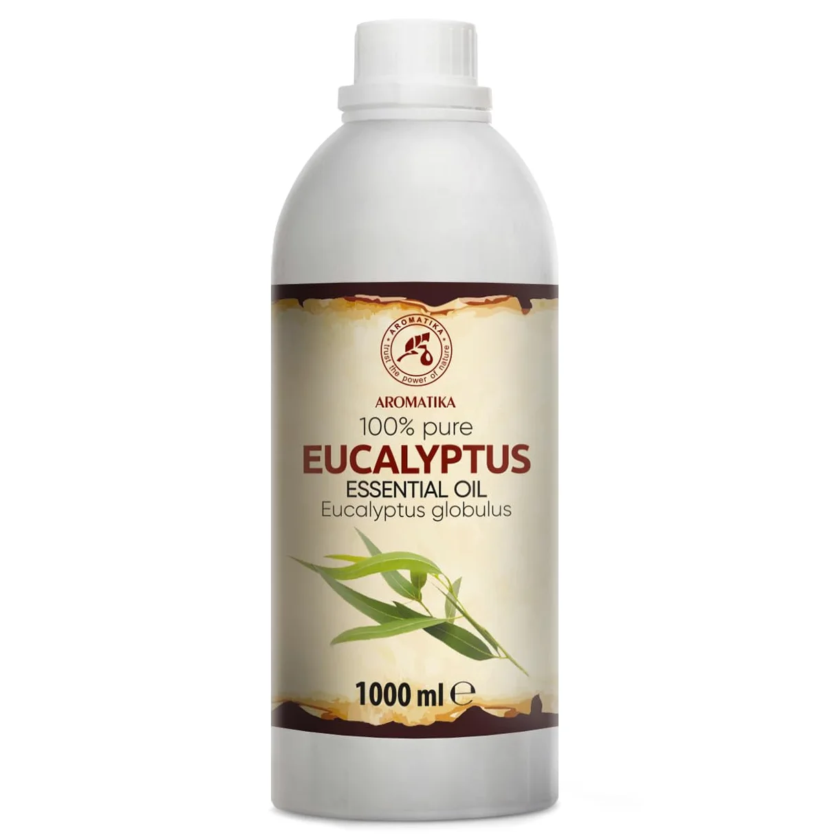 Olio Essenziale di Eucalipto 1000 ml - Eucalyptus Globulus - Naturale e Puro - Olio essenziali per Diffusori - Profumi per la Casa - Saponi e Candele - Sauna - Aroma Eucalipto - Aromaterapia