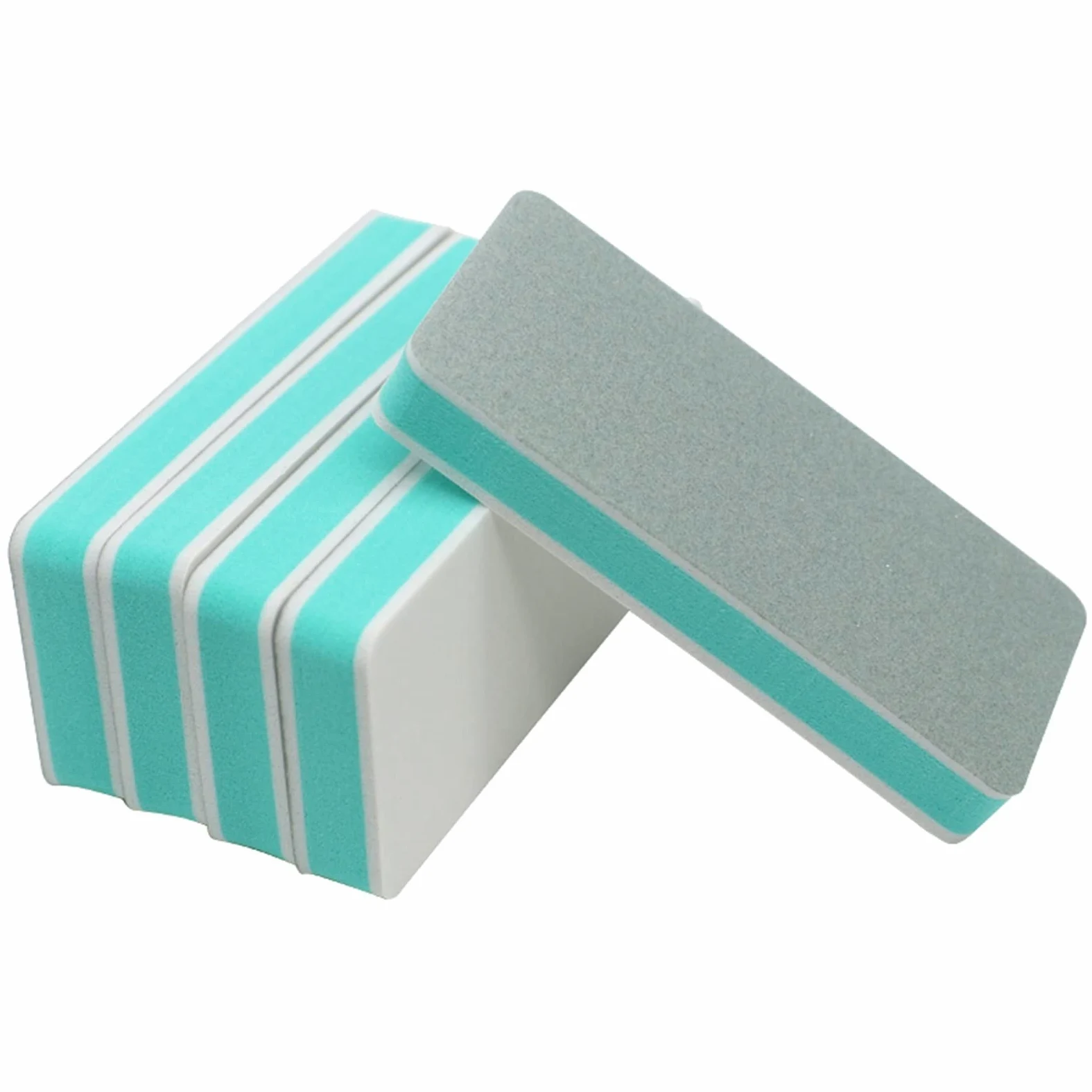 Kit per la Cura delle Unghie Emery Boards con Nail Lime for Unghie da 60 Pezzi Lime for Unghie Professionali Spugna for lucidatura Levigatura(Blauw)