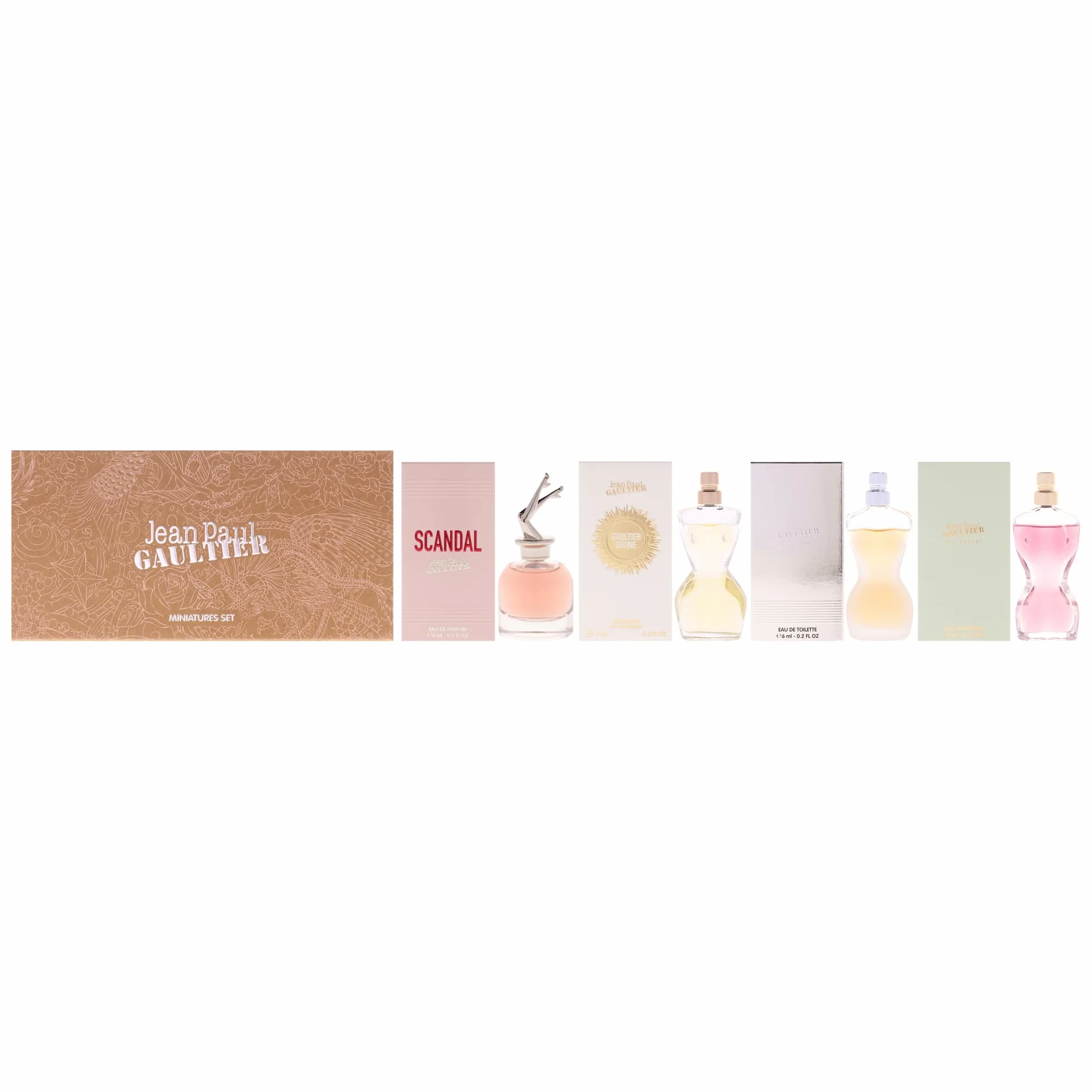 Jean Paul Gaultier -Set di miniature da donna 4 pezzi (La Belle, Scandal, Classique, Divine)