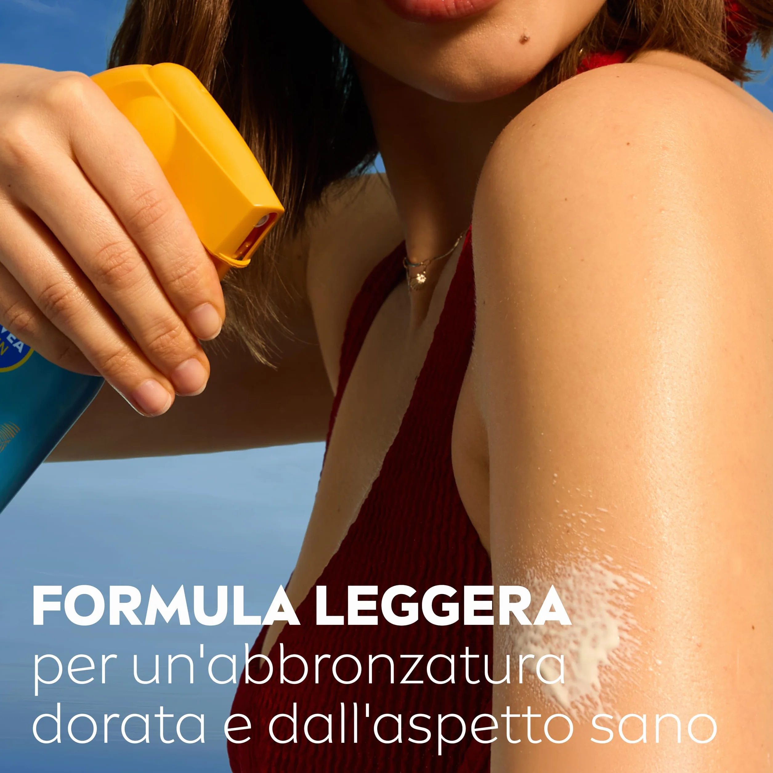 NIVEA SUN Crema Solare Spray Protect & Bronze FP 30 270 ml, Protezione Solare 30 Abbronzatura Dorata
