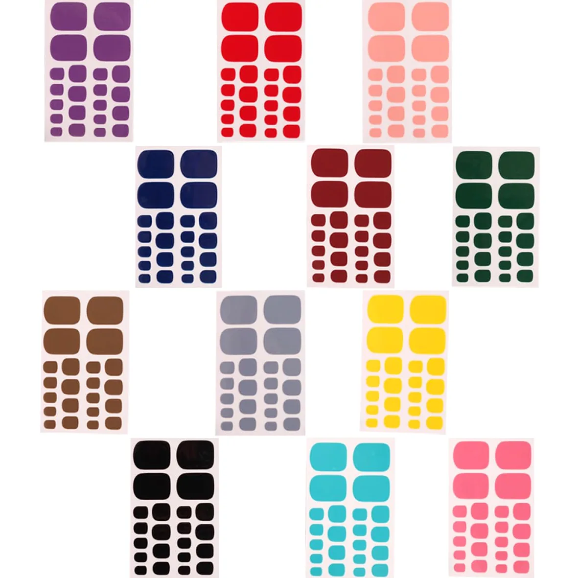 60fogli Adesivi Per Decorazione Unghie Dei Piedi Stickers Eleganti Per Nail Art Facili Da Applicare Design e Unico Perfetti Per Pedicure e Occasioni Speciali