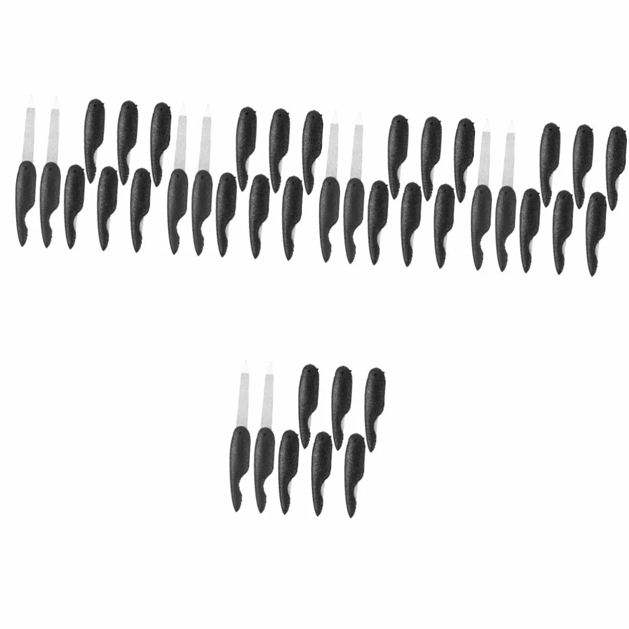 WOONEKY 40 Pz lima per unghie pieghevole lima per unghie tascabile piccole lime per unghie tagliaunghie unghia piccola lime per unghie alla rinfusa lime per tagliare le unghie AbS Black
