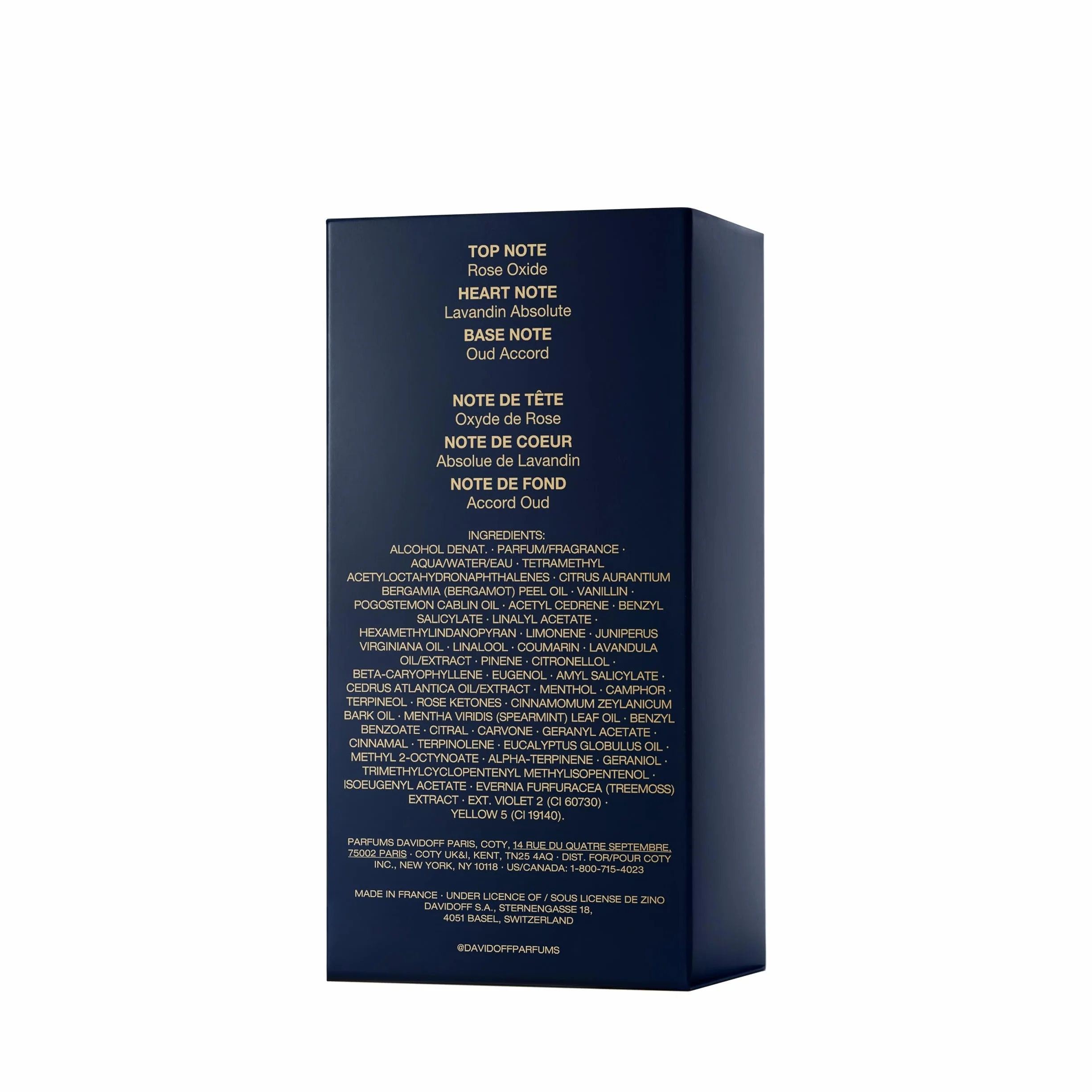 Davidoff Cool Elixir Legnoso Profumo da uomo Ossido di Rosa Lavanda Oud