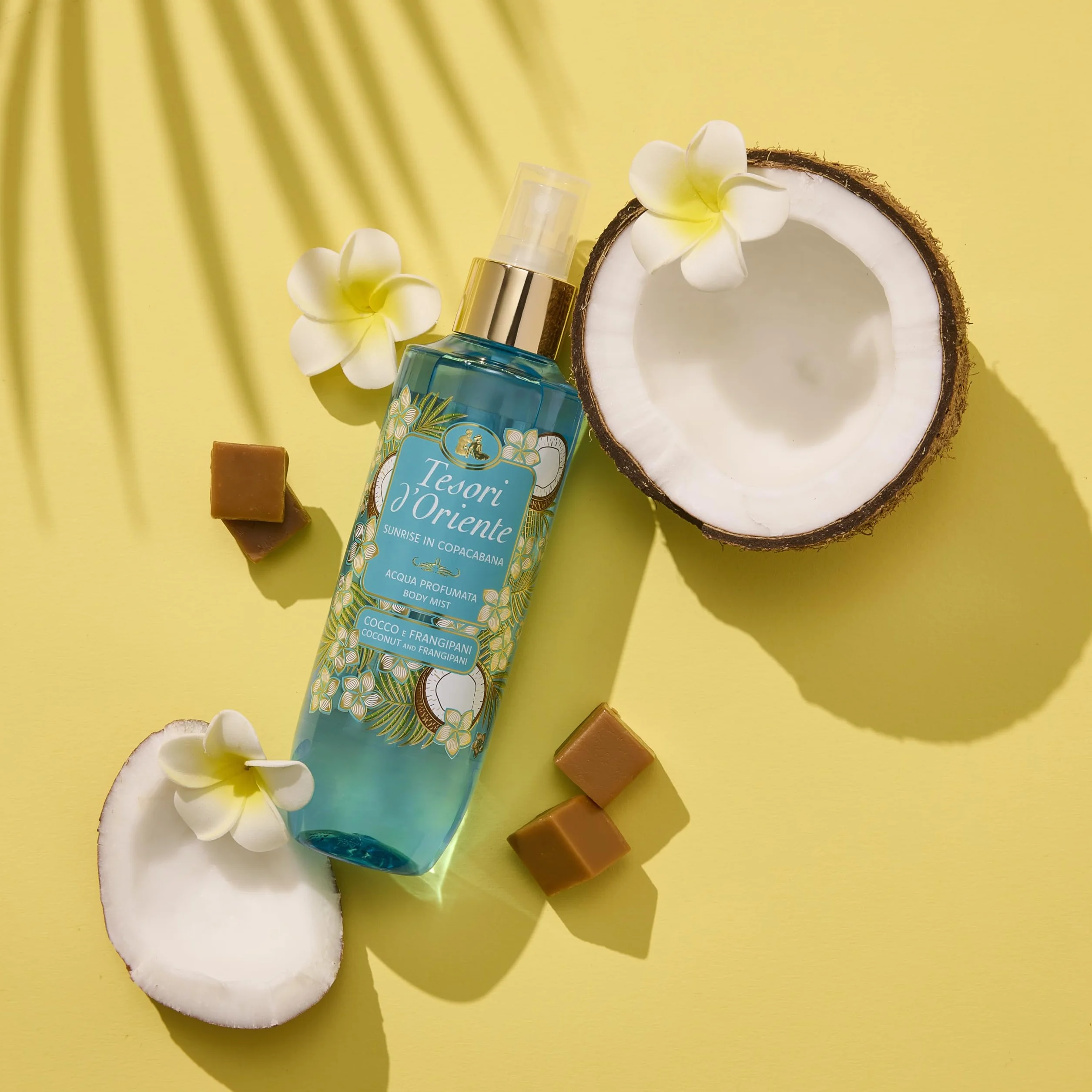 Tesori d'Oriente Acqua Profumata Corpo Cocco e Frangipani 200ml