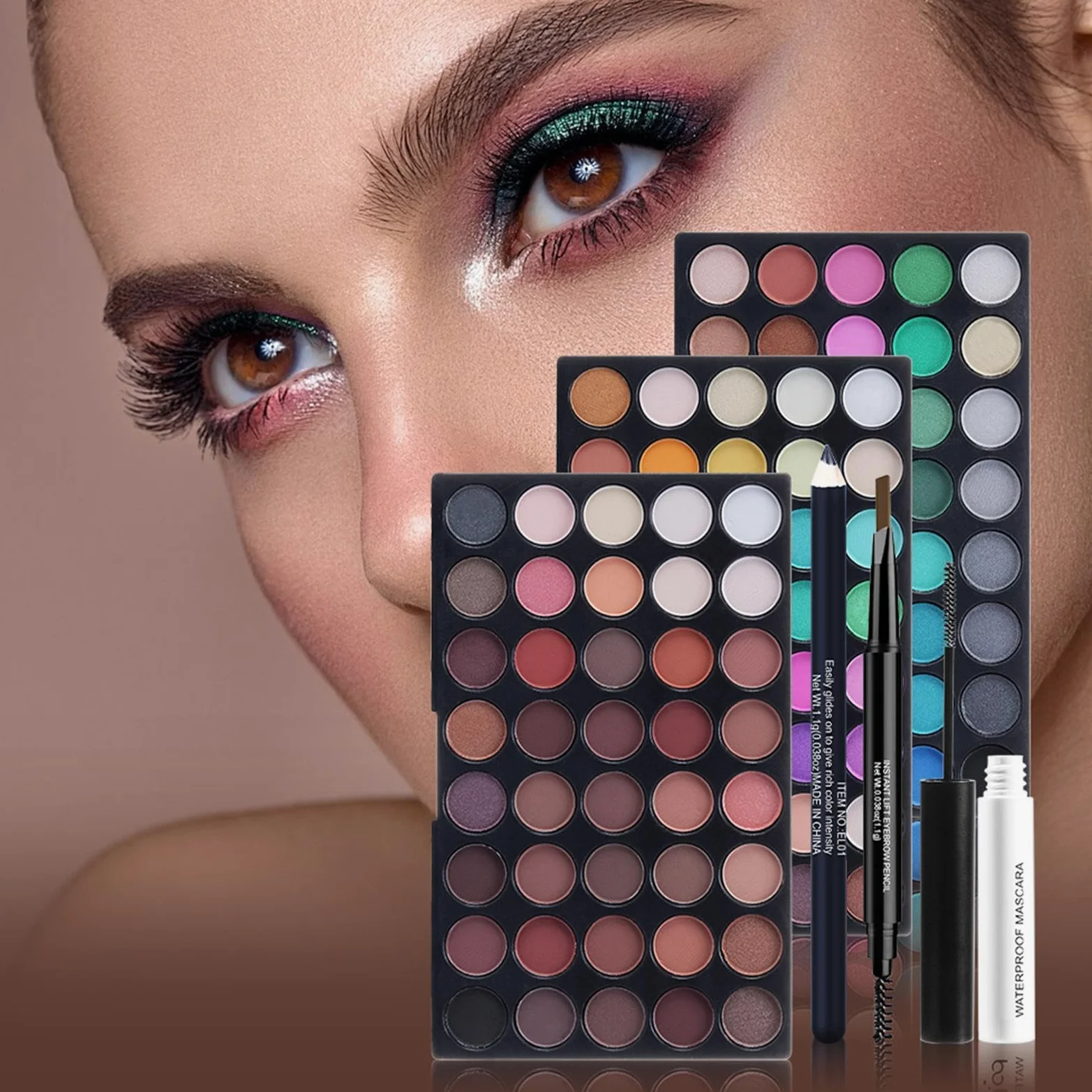 Kit per il trucco da donna, kit completo, kit di trucco completo | palette di ombretti | Il set completo di trucco include fondotinta correttore, palette di ombretti