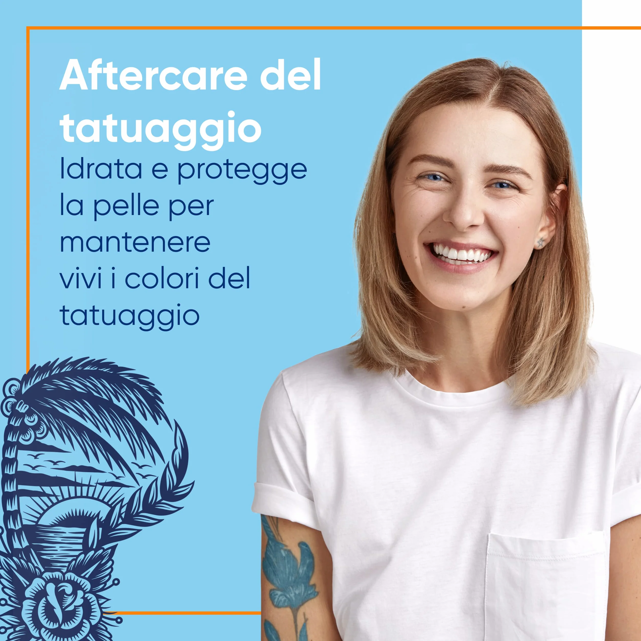 Bepanthenol Tattoo Crema Solare 50 Aftercare Protezione Solare UVB UVA 50 ml