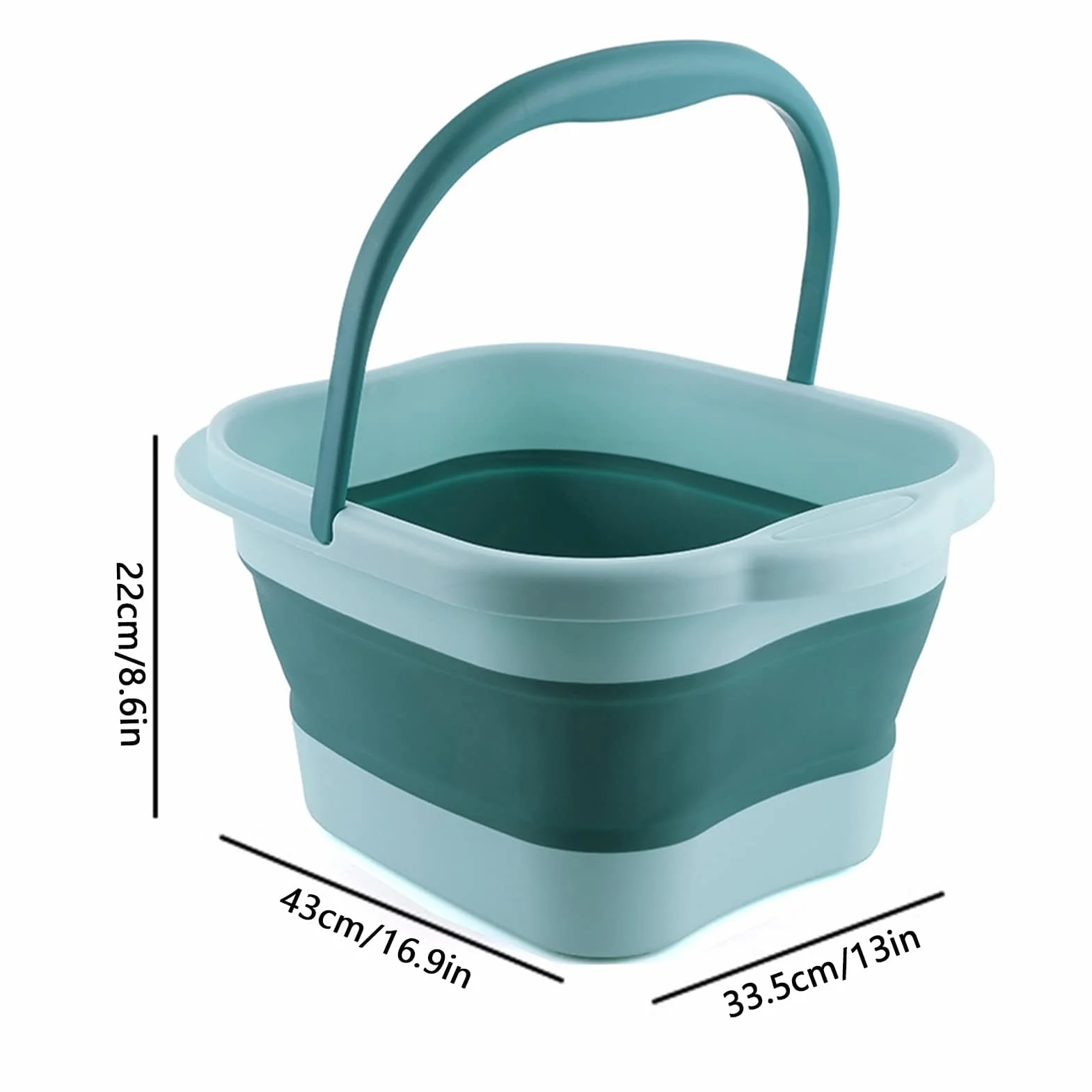 Vasca pieghevole per pediluvio Tub Basin Tools - Pediluvio pieghevole per alleviare lo stress, secchio pieghevole, grande secchio per vasca da bagno, pediluvio pieghevole
