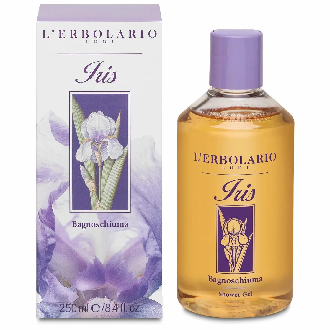 Compatibile con L'Erbolario Confezione regalo Duo Profumo Iris + in OMAGGIO elegante sacchetto in raso.