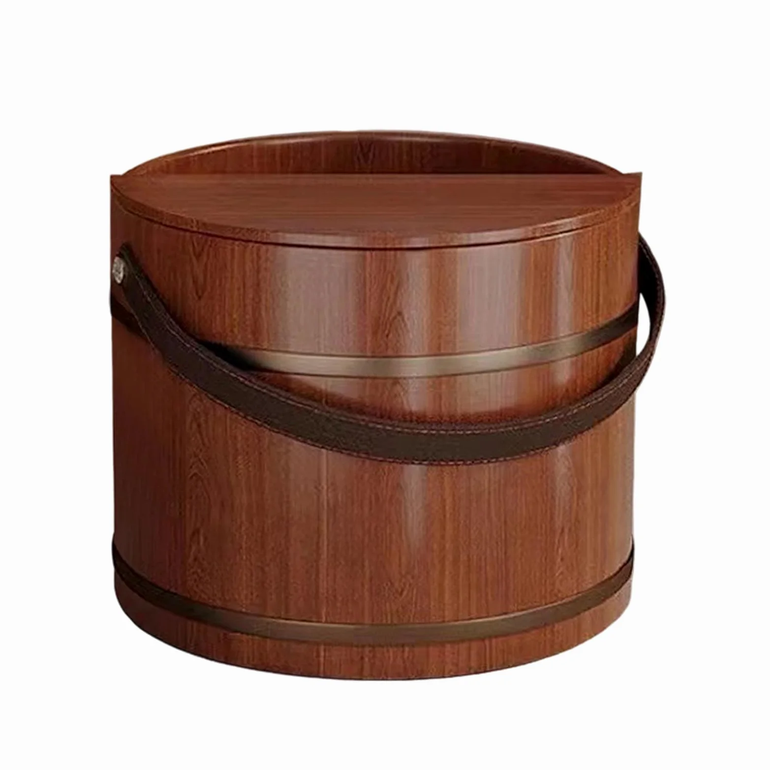 Bacino per Bagno Piedi,Estetica con Coperchio - Vassoio in Legno Ammollo per Piedi - per Bagno Casa Camera Spa Istituzione E Cura delle Mani