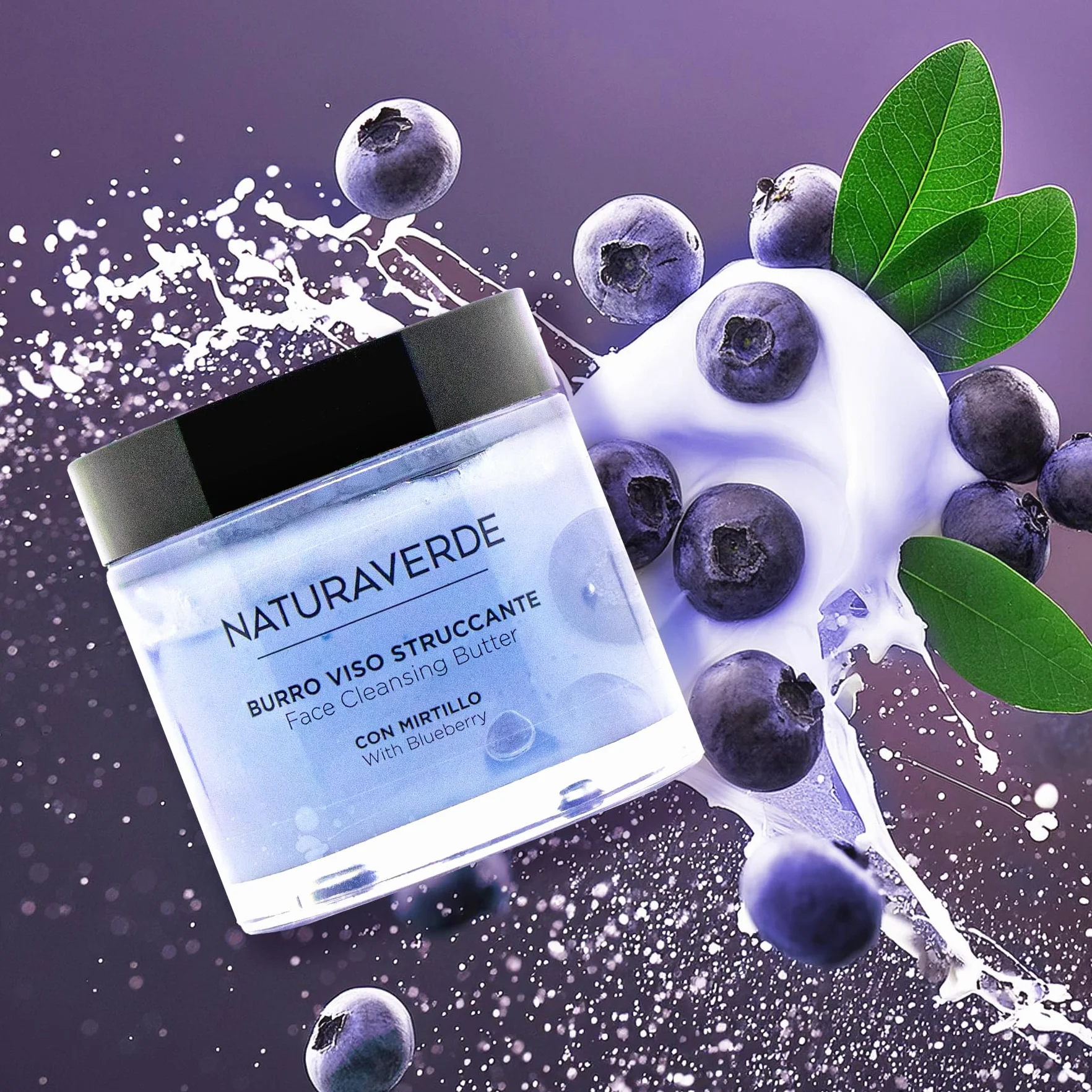 Naturaverde | Upcycling Burro Struccante, con Mirtillo, 90 ml