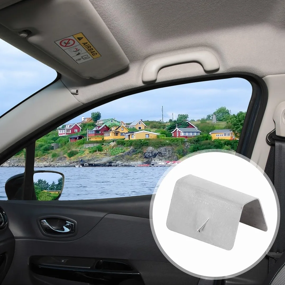 Deflettori Auto in Acciaio Inossidabile, Wind Deflector Fitting Clip, Windscreen Slot Fixing