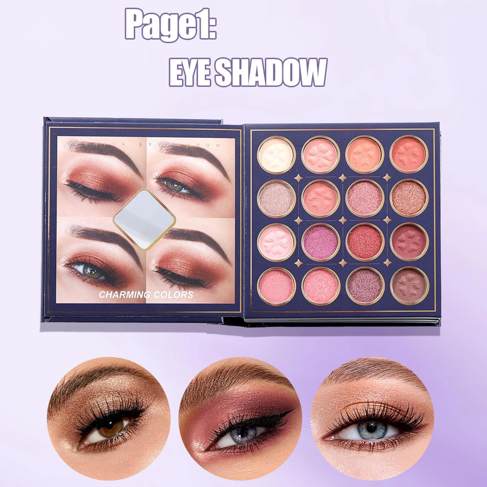 Palette di Ombretti Effetto Lunga Tenuta Fard Corrector Contorno | Trucco in Polvere per Blush e Occhi Per Donne Ragazze Adolescenti Compleanno Vacanza Matrimonio