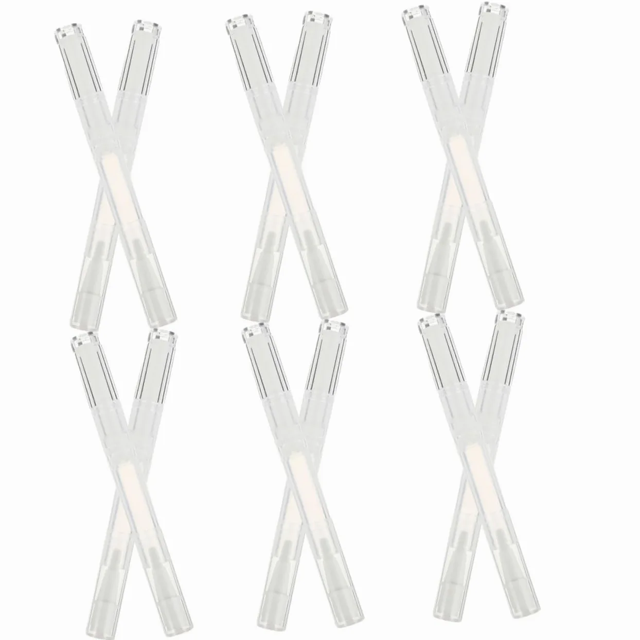 FRCOLOR 5 set Tubo Penna Trasparente - Penna Per Per Cuticole UV Per Unghie Penna Per Per Cuticole Penna Per Per Cuticole Ricaricabile Vuota 12 pezzi*5