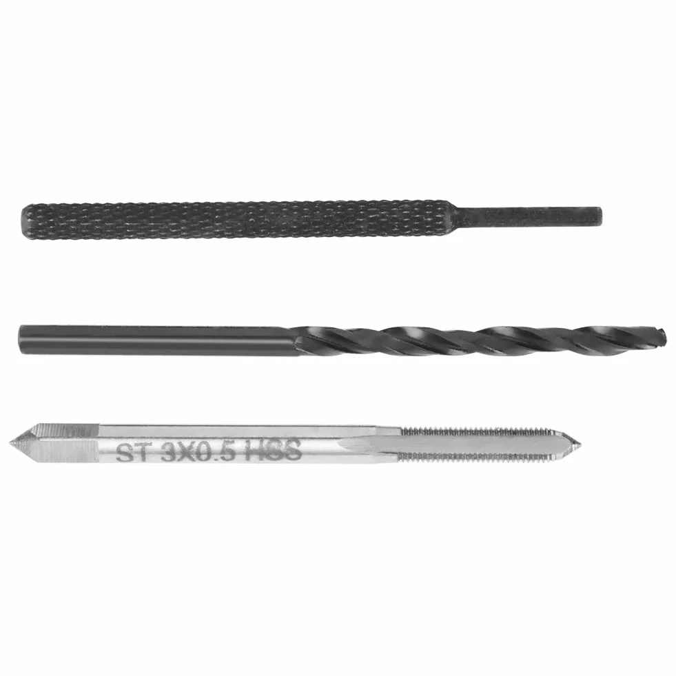 Helicoil Kit M3 Inserti Elicoidali Filettati in Acciaio Inossidabile Riparazione Filettature (50 szt.)