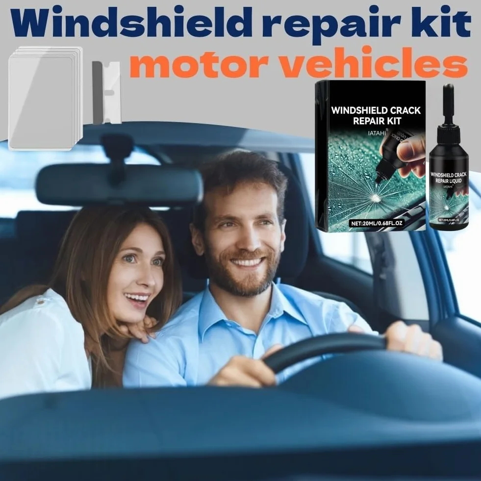 Kit Riparazione Crepe Vetro 3pcs Parabrezza Auto