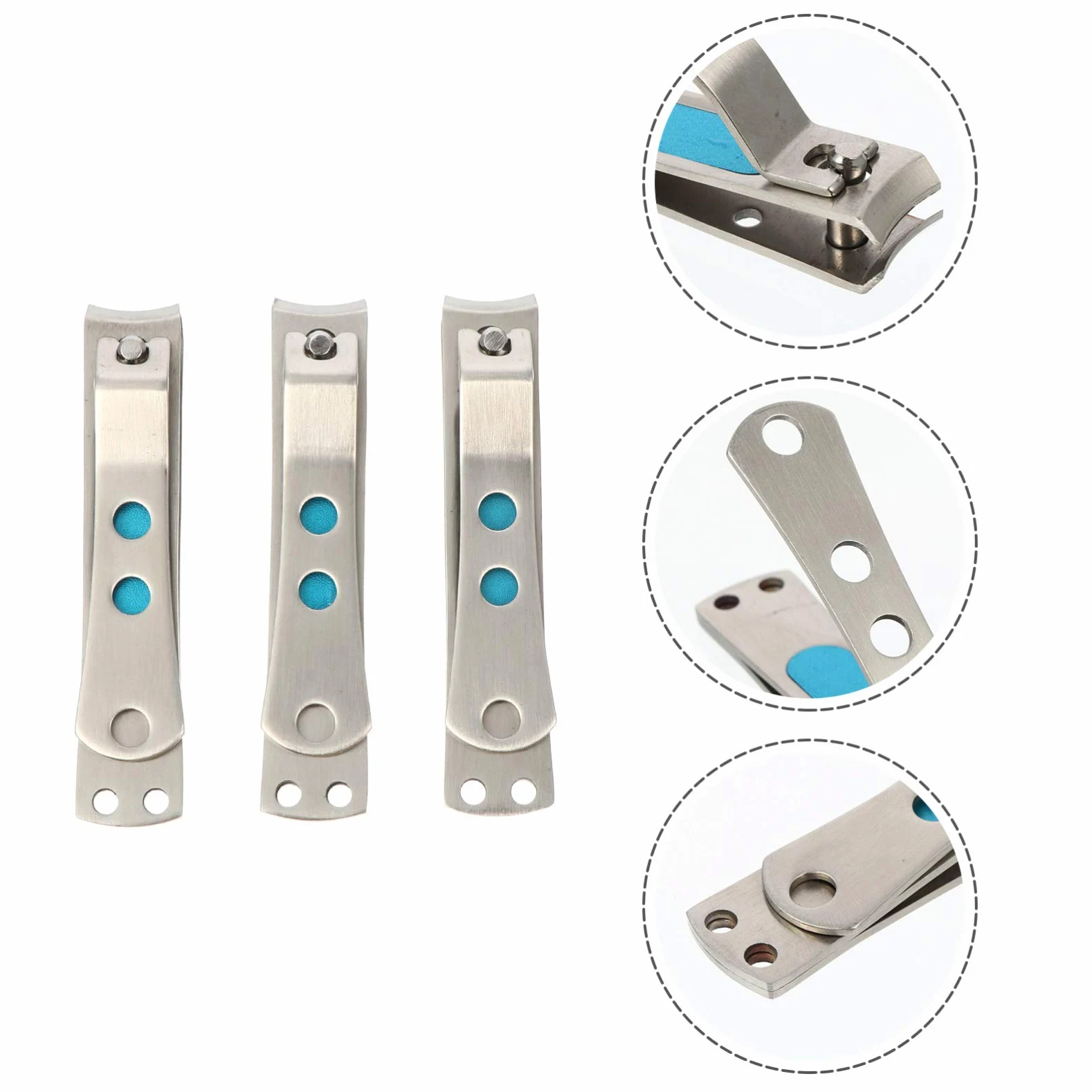 minkissy 6pezzi Tronchesi Unghie Acciaio Inossidabile Kit Professionale Per Manicure e Pedicure Design Comodo e Sicuro Adatto Uomini e Donne Utensili Per Delle Unghie Per Casa e Viaggio