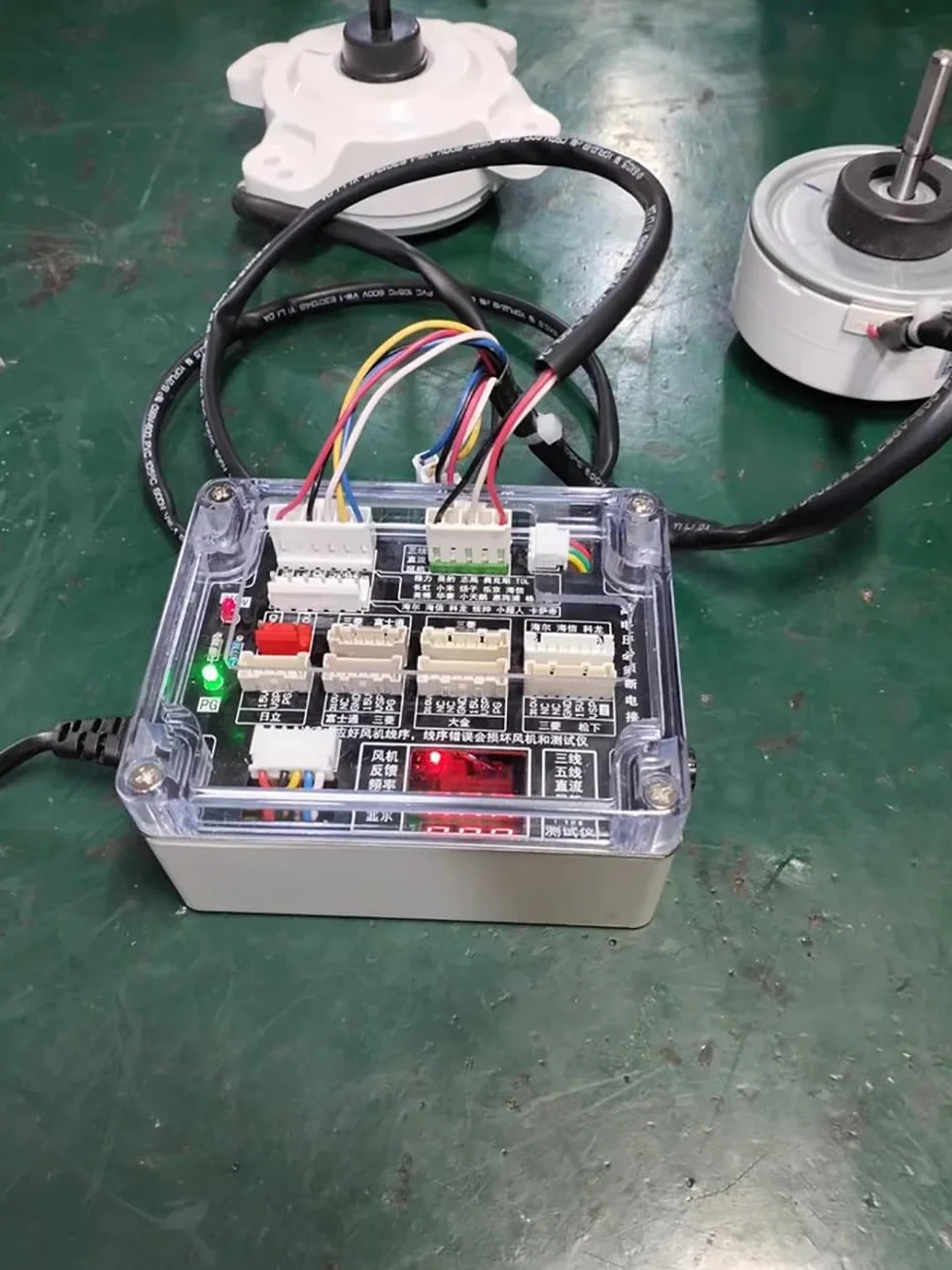 Tester per Motore Ventola CC a 3/5 Fili per Condizionatori d'Aria, Protezione da Cortocircuito, Regolazione Velocità HVAC