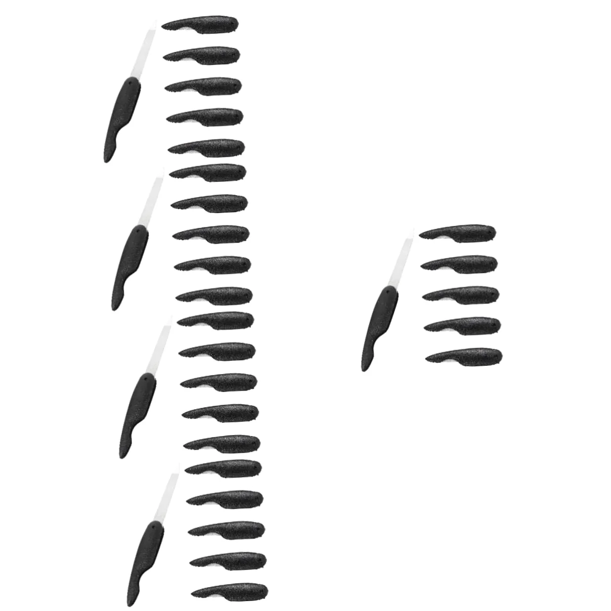 Mikinona 5 Set Di Set Per Unghie Kit Per Manicure Piccole Lime Per Unghie Pieghevoli Set Di Strumenti Per Larte Lime in Acciaio Inossidabile Per Limatura E Lucidatura 6 Pezzi*5