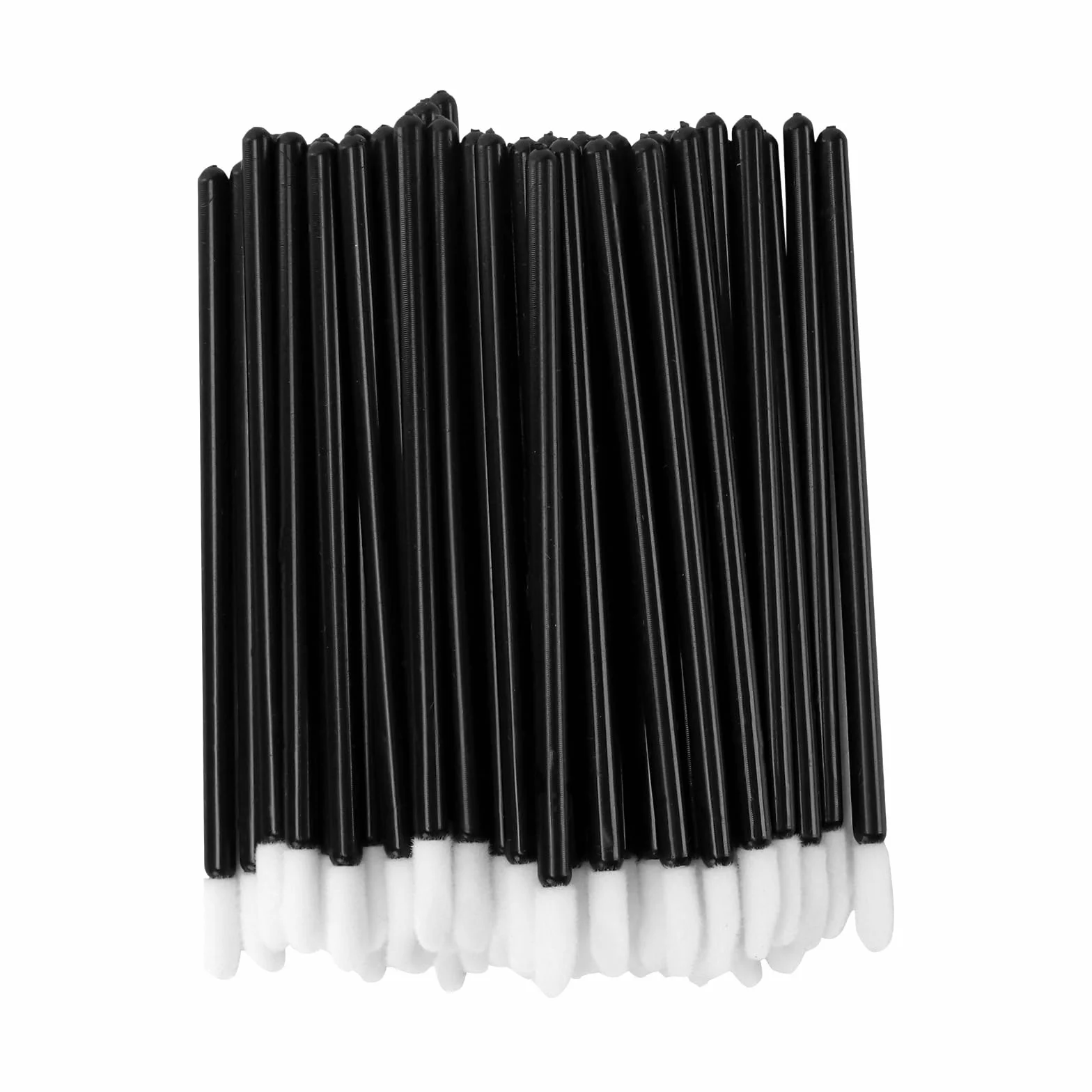 KEILEOHO 800 pennelli per labbra usa e getta, colore nero, in materiale PP, per rossetto e rossetto, applicatore cosmetico