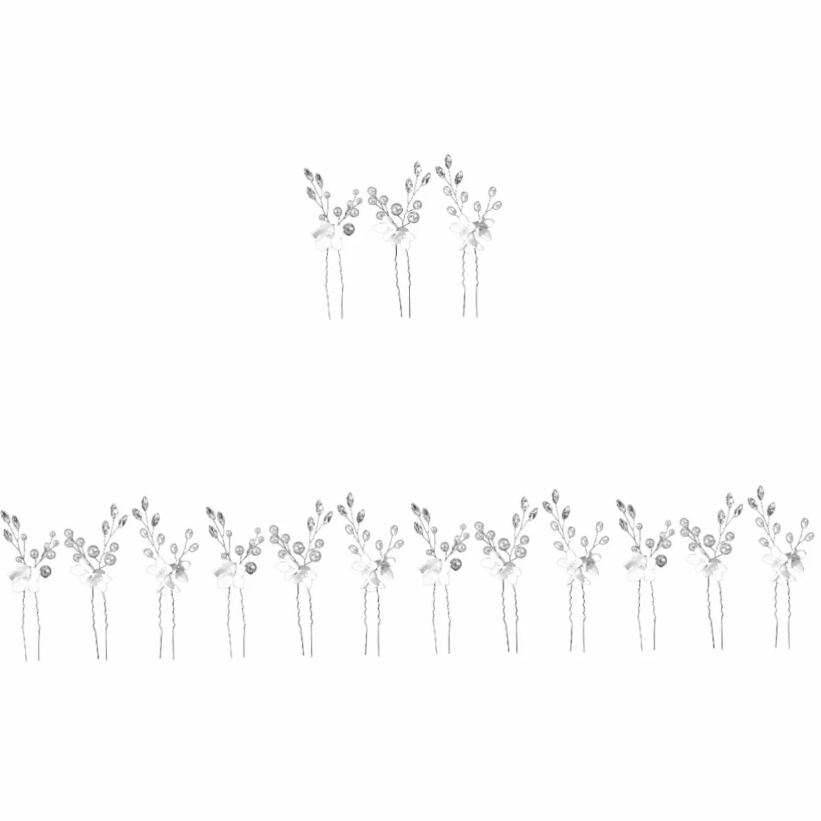 minkissy 15pezzi Forcine Per Forma Di u Con Eleganti Accessori Per Matrimonio e Cerimonie Decorazioni Per Sposa e Damigelle