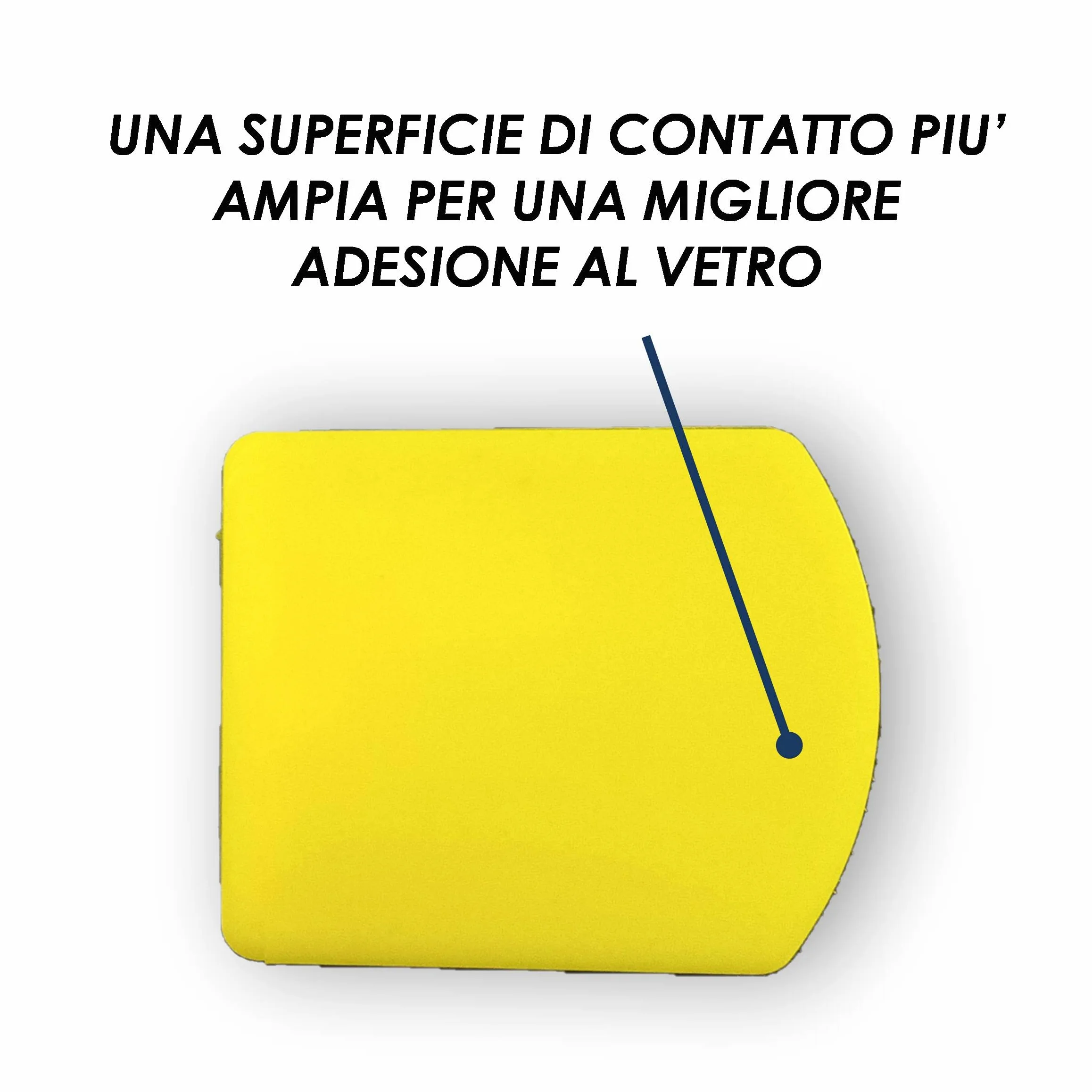 Set 5 Pezzi Supporto Telepedaggio Auto Compatibile Telepass MooneyGo Clip Universale Parabrezza Cruscotto Fissaggio Rimovibile Antiscivolo - 6 Colori (Giallo)