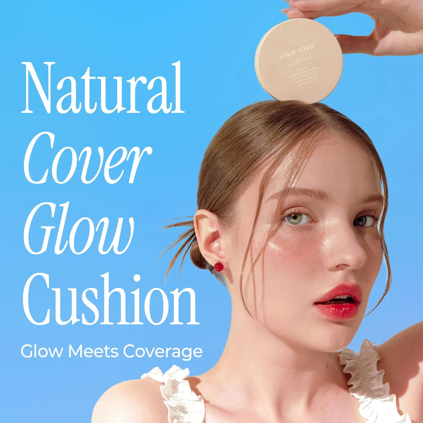 LOVB LOVB Natural Cover Glow Cushion Foundation | Fondotinta coreano | Copertura modulare a lunga durata |