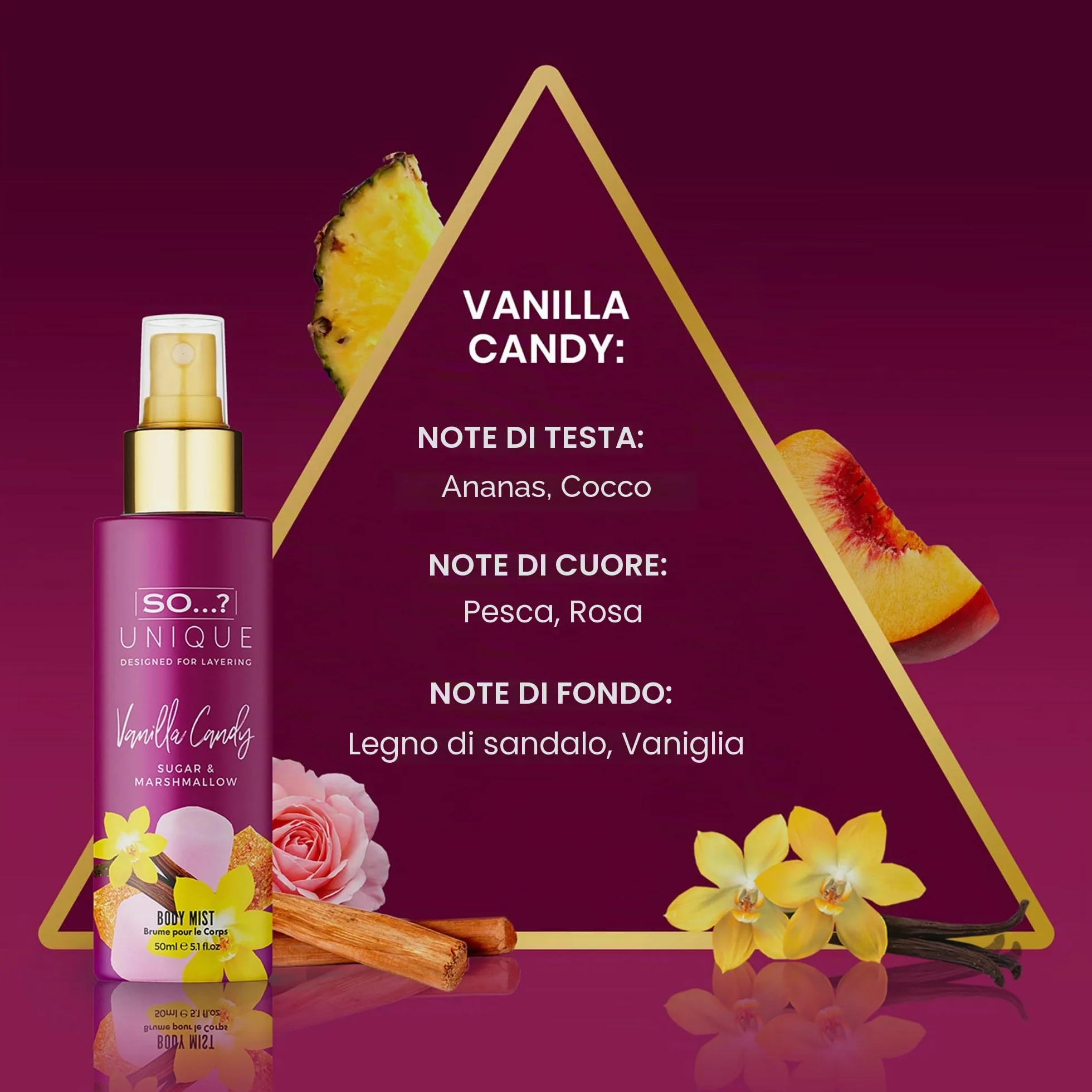 So…? Unique Grande Womens Mini Mist Gift Set, Body Mist Fragrance Spray (4x50ml)