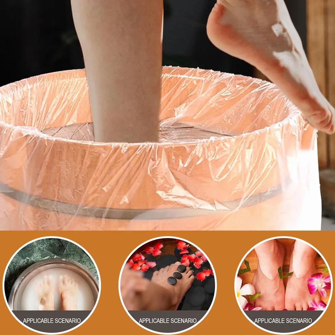80 Pz Fodere per Pedicure Portatili Monouso – Adattabili a Pediluvi Spa, Compatibili con Pediluvi Singoli, Doppi e Secchi