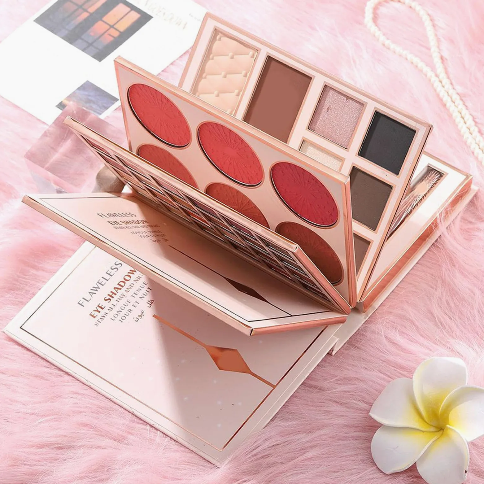 Palette Di Ombretti Per Gli Occhi 48 Colori Illuminante Impermeabile | Palette Ombretti Forma Libro Per Donne Ragazze Adolescenti Quotidiano Festa Viaggio Uso Quotidiano Occasioni Speciali