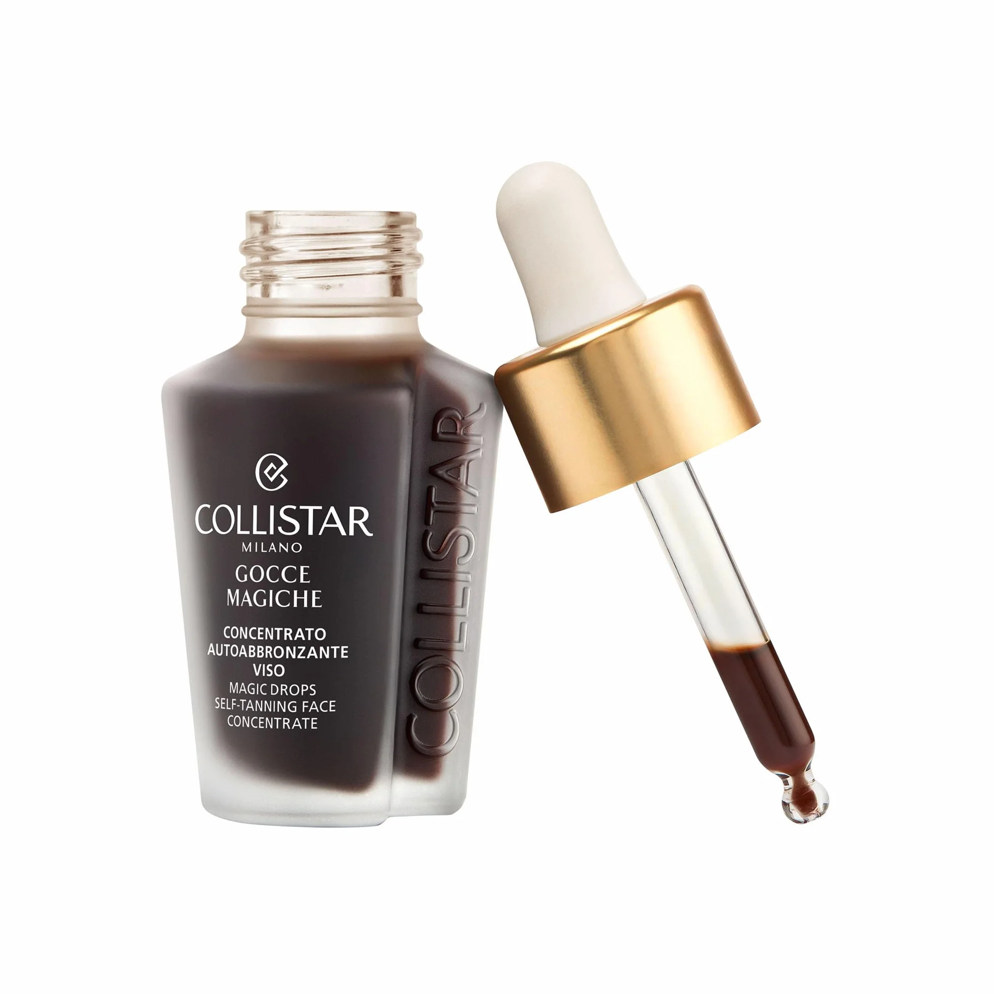 Collistar Gocce Magiche Viso Autoabbronzante Concentrato Meno di 1 h Siero Illuminante Abbronzatura Intensa Naturale Antimacchia Idratante Antiage Vitamina E 30 ml