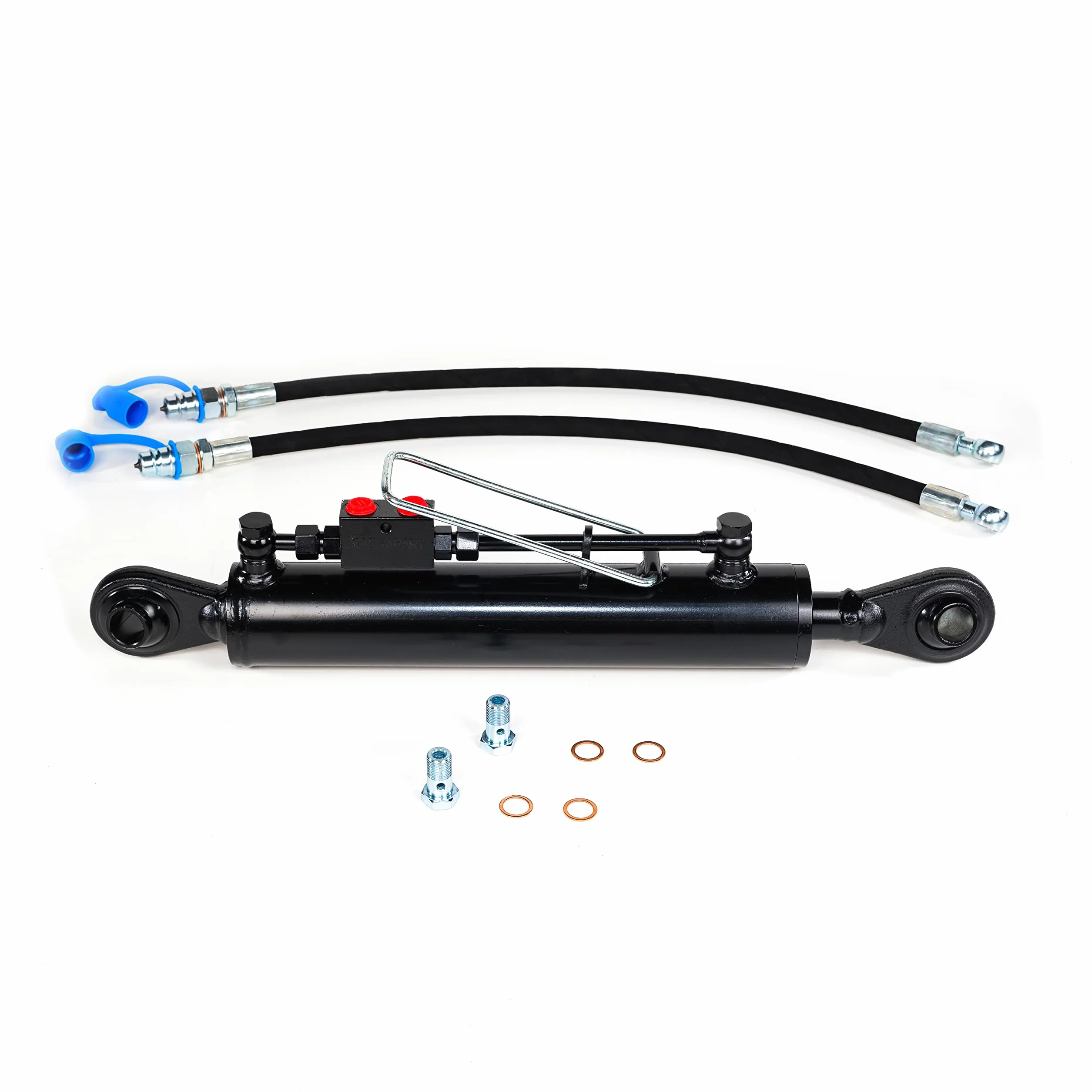 TERZO PUNTO IDRAULICO TRATTORE Cat. 2-2 690-1090 mm CON VALVOLA E TUBI
